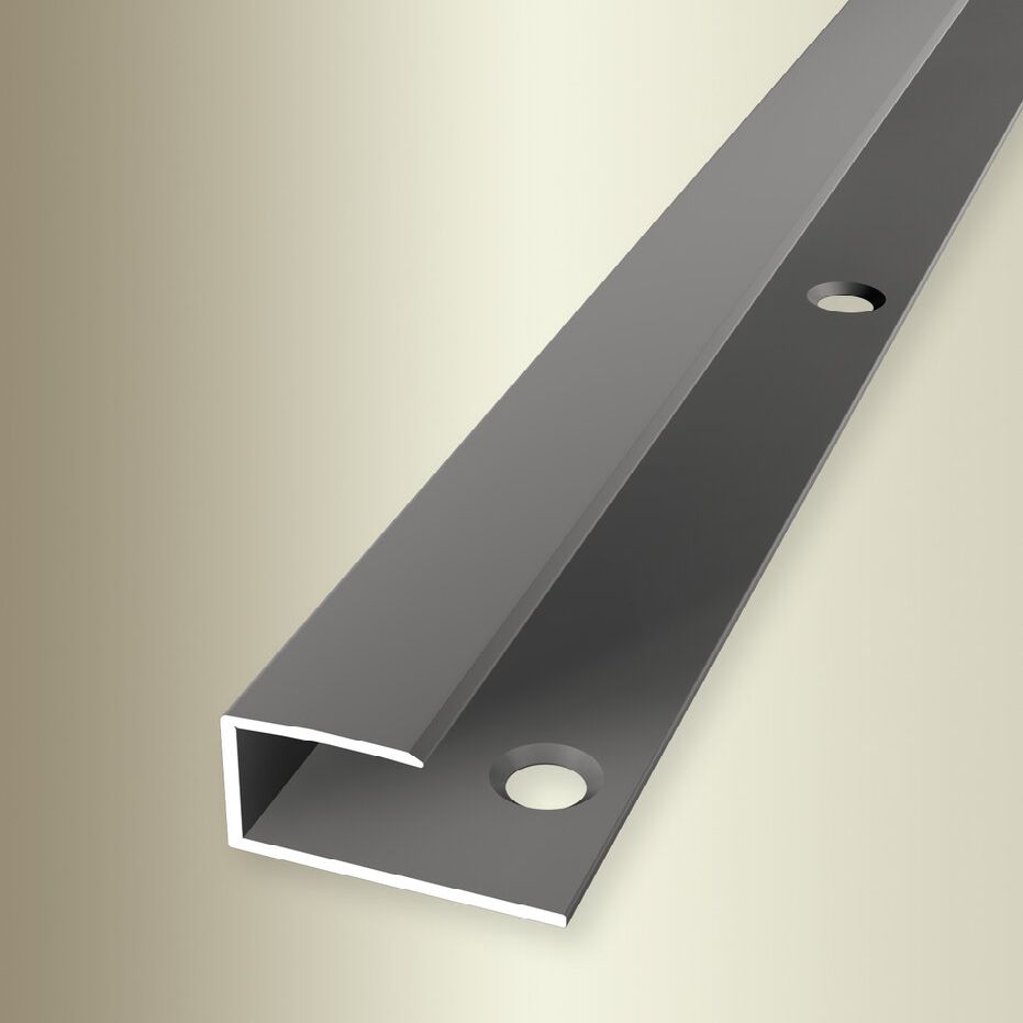 Küberit Einfass- & Abschlussprofile B 23 mm L 2700 mm Einfasshöhe 6 - 15.5 mm Alu elox