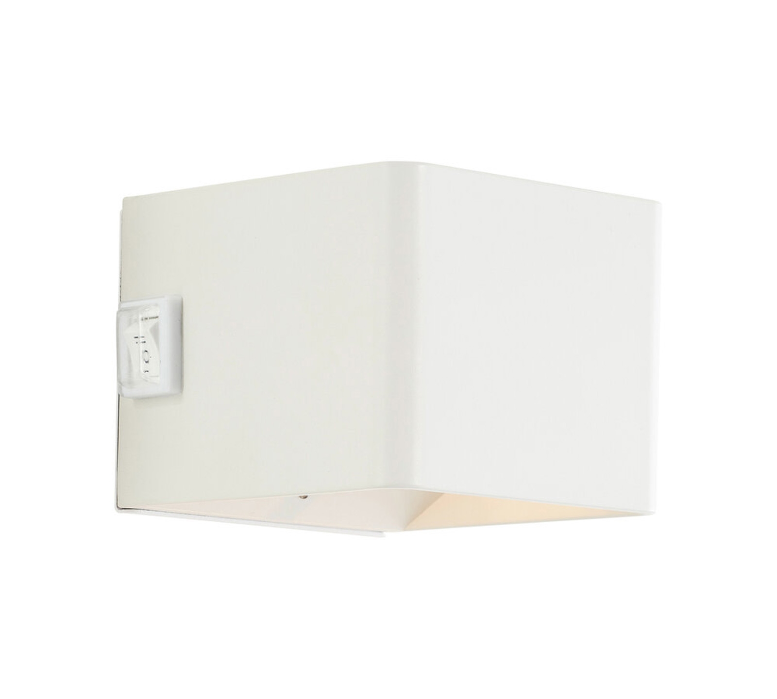 LED Wandleuchte 8 x 10.1 x 10.3 cm Weiß Kunststoff Wandlampe Modern Harmonisch