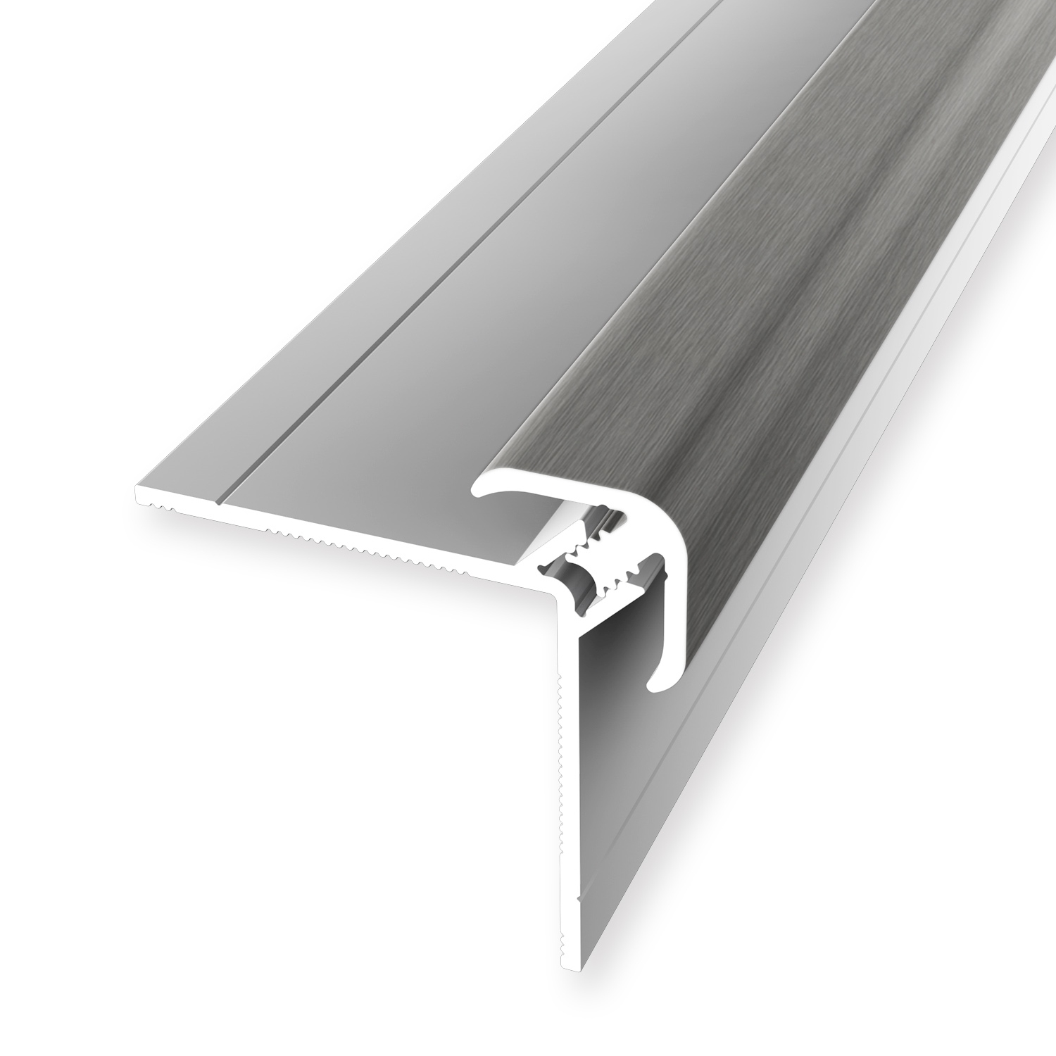 Wandprofil 34 x 34 x 2600 mm Einfasshöhe 3 - 5 mm Aluminium Clip-Aussenecke Glatt Küberit