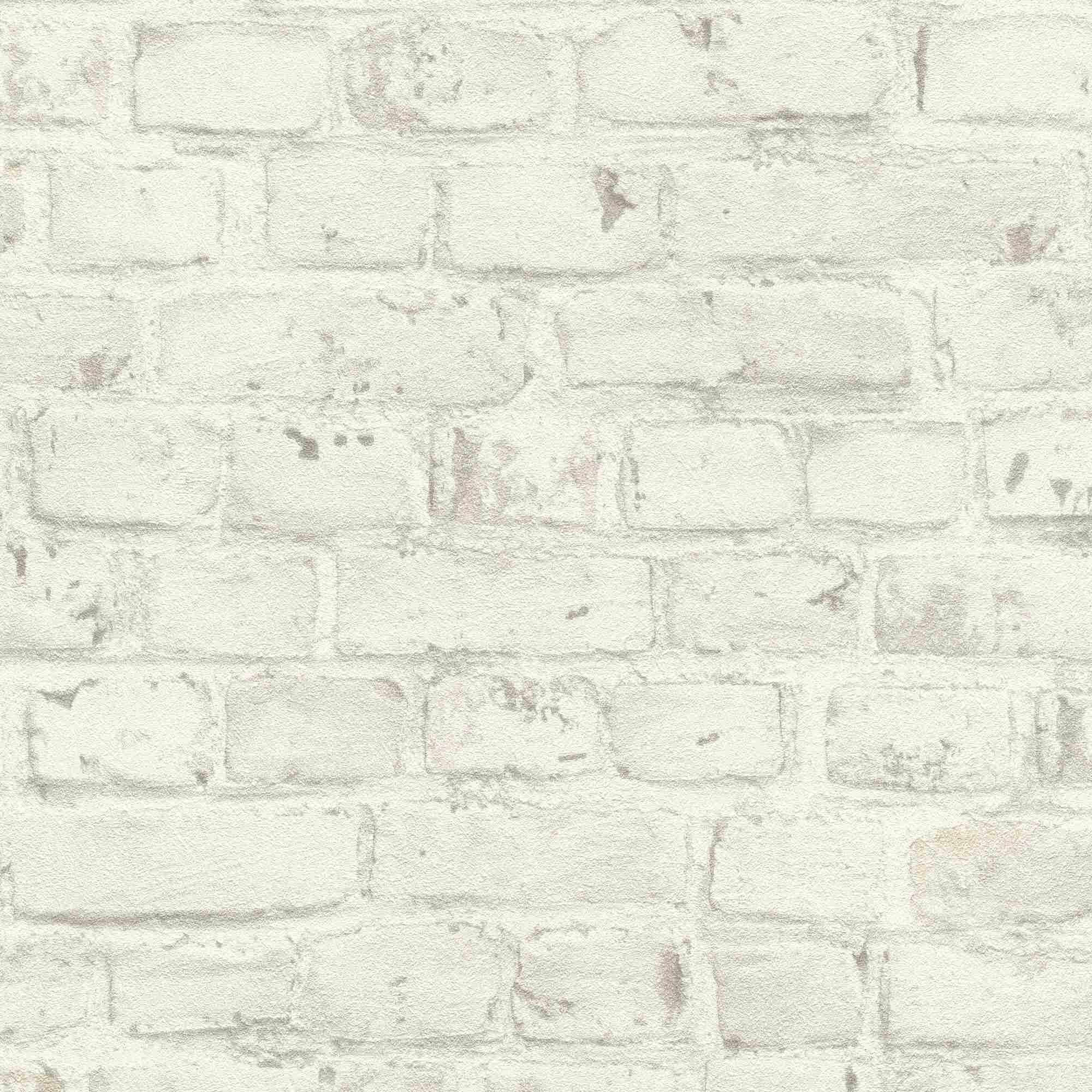 Rasch | Selection | 504750 | Vliestapete | Steinoptik | 0.53 x 10.05 m | Weiß