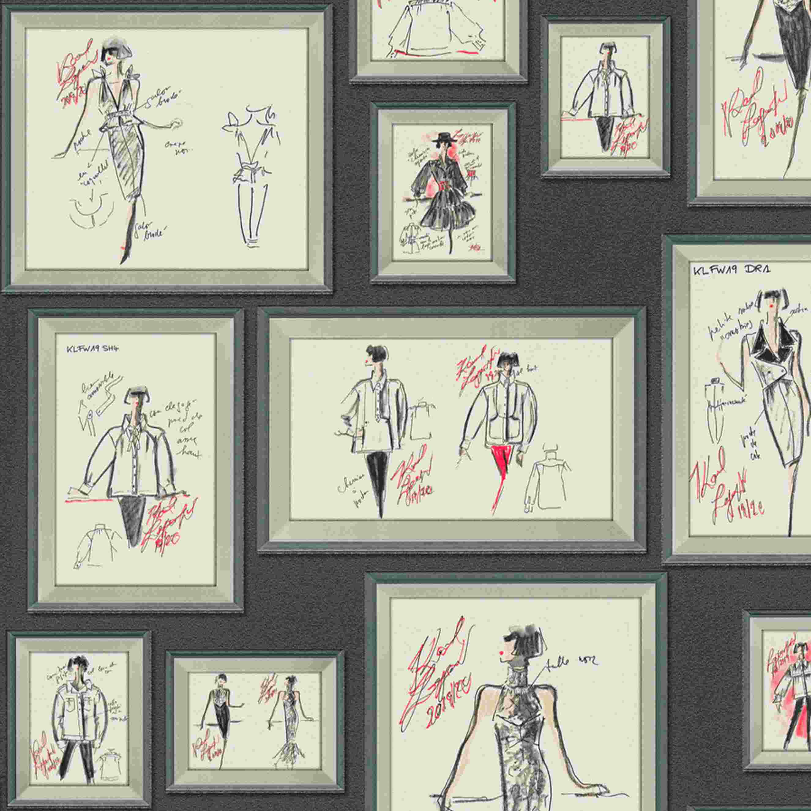A.S. Creation | Karl Lagerfeld | 378461 | Vliestapete | 3D Optik | 0.53 x 10.05 m | Grau