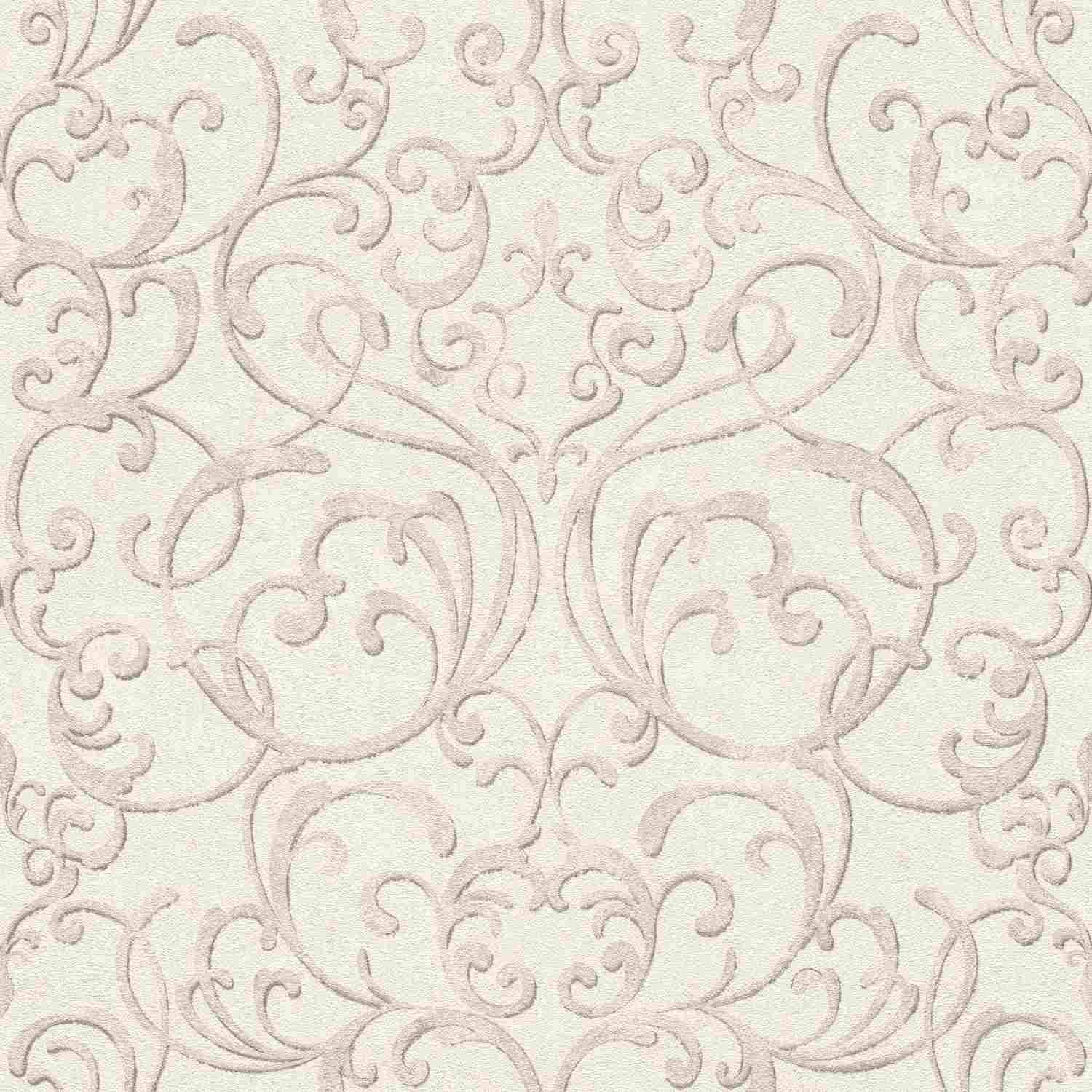 Rasch | #tapetenwechsel II | 651607 | Vliestapete | Barock | 0.53 x 10.05 m | Weiß