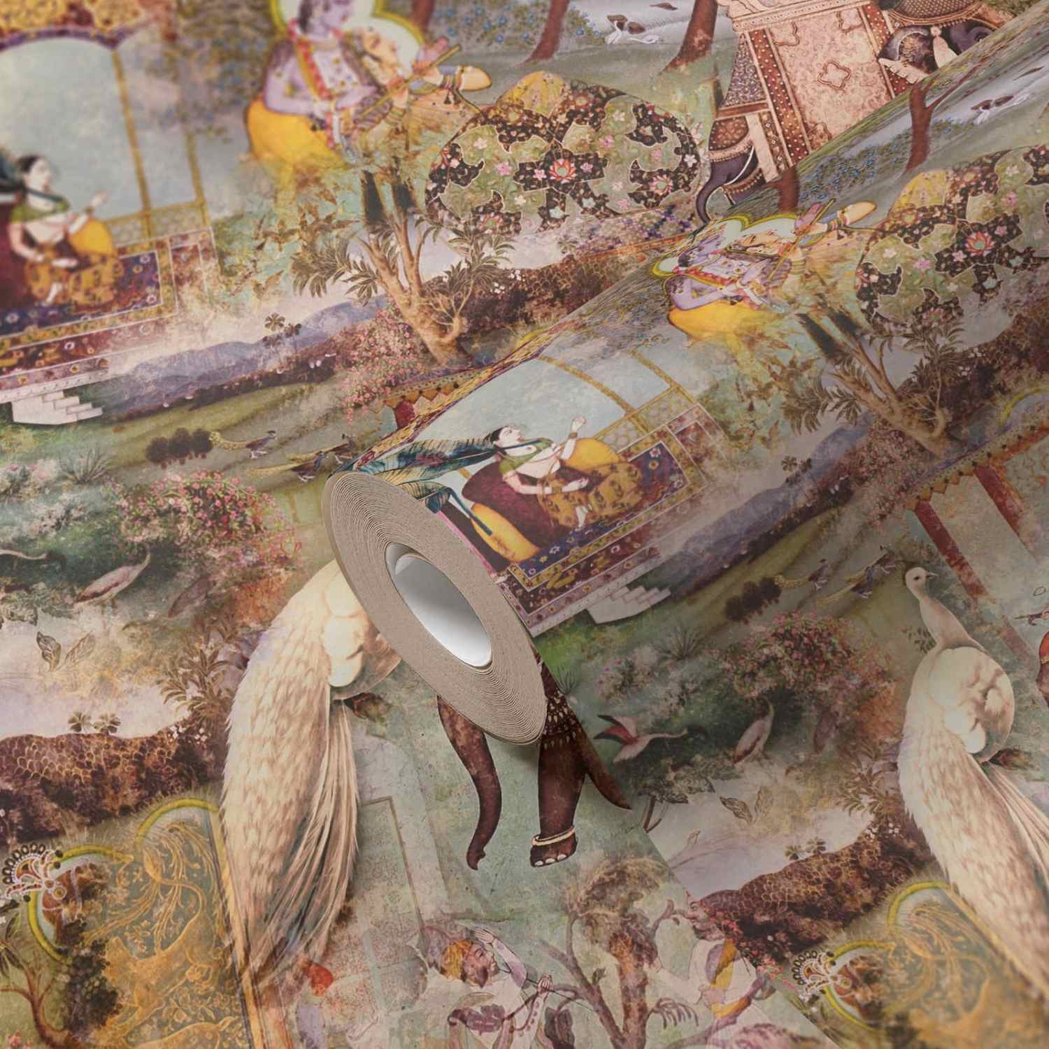 A.S. Creation | Dream Flowery | 381734 | Vliestapete | Vintage | 0.53 x 10.05 m | Braun | Gelb