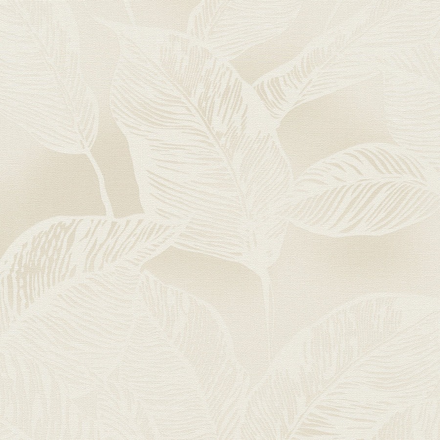 A.S. Creation | Natural Living | 386633 | Vliestapete | Bäume & Blätter | 10.05 x 0.53 m | Beige
