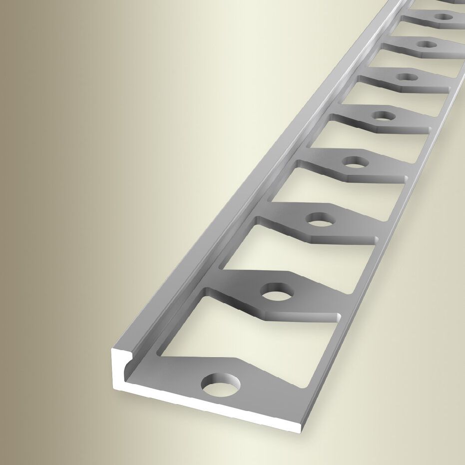 Küberit Einfass- & Abschlussprofile H 4.5 mm B 21 mm L 2500 mm Einfasshöhe 3 mm Alu elox