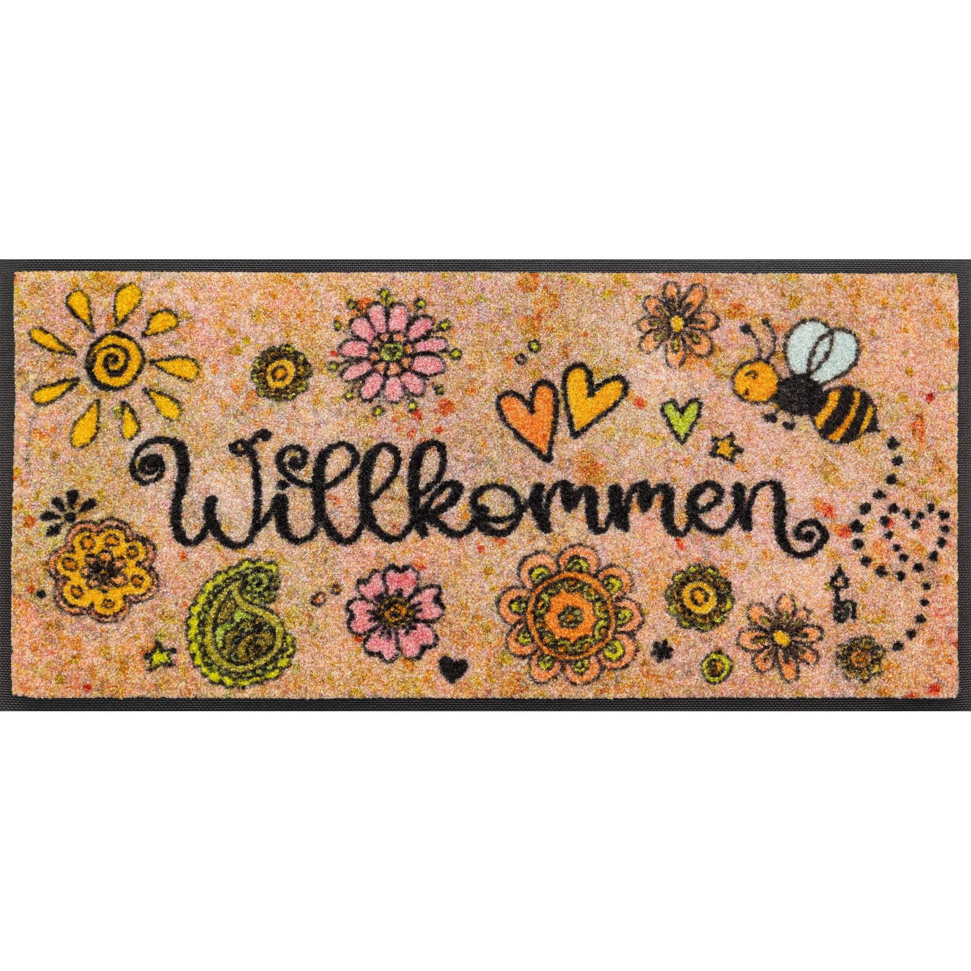 Fußmatte Glücksbote Schmutzfangmatte waschbar verschiedene Größen Floornovo Trend Design