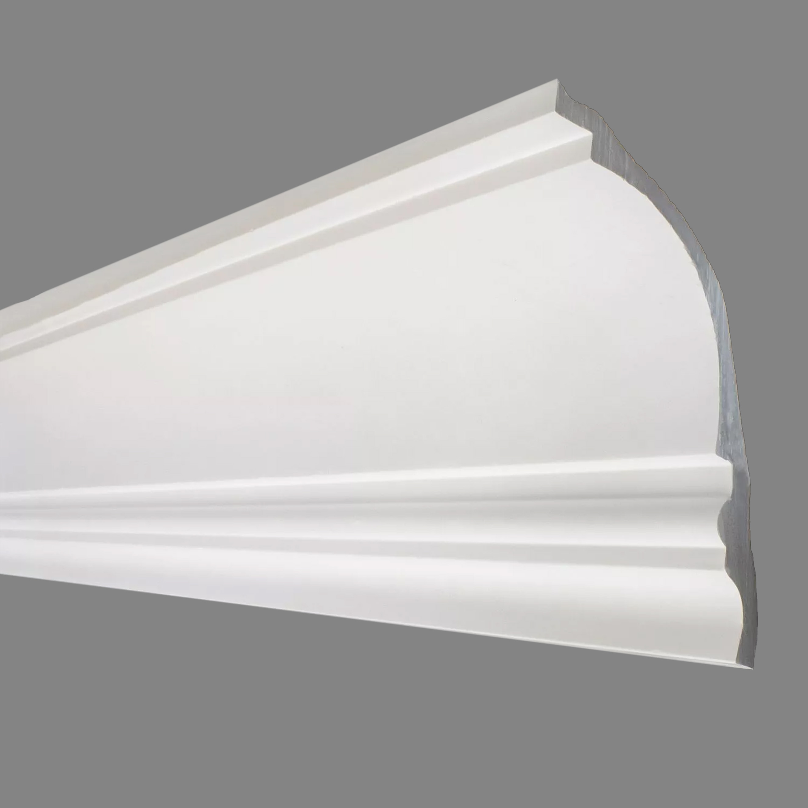 PROVISTON Gipsleiste Erlangen Echter Gipsstuck 106 x 120 x 1200 mm Stuckleisten aus Gips
