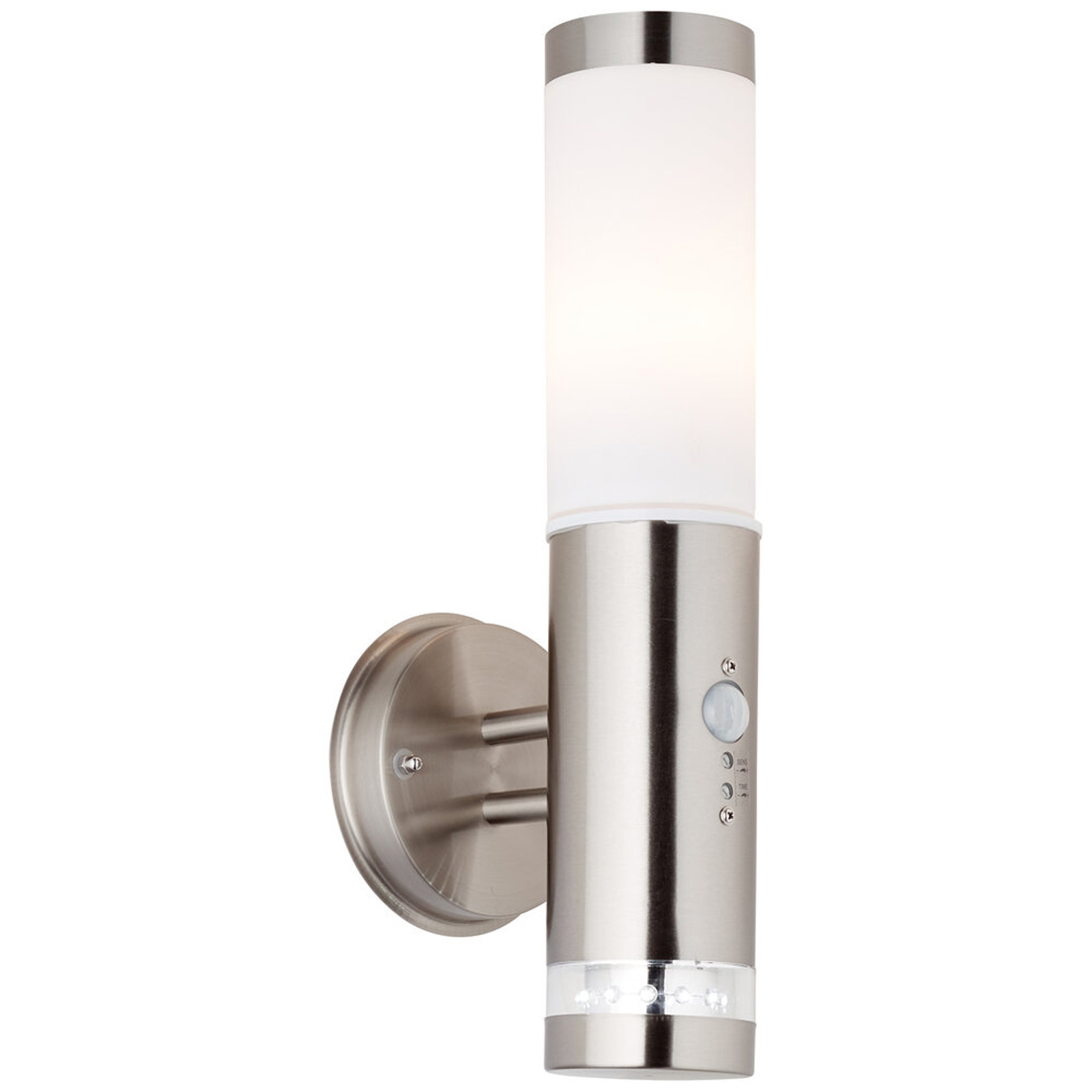 LED Wandleuchte 37.5 x 15 x 11.5 cm Metallic Kunststoff Wandlampe Lichtfarbe: Neutralweiß