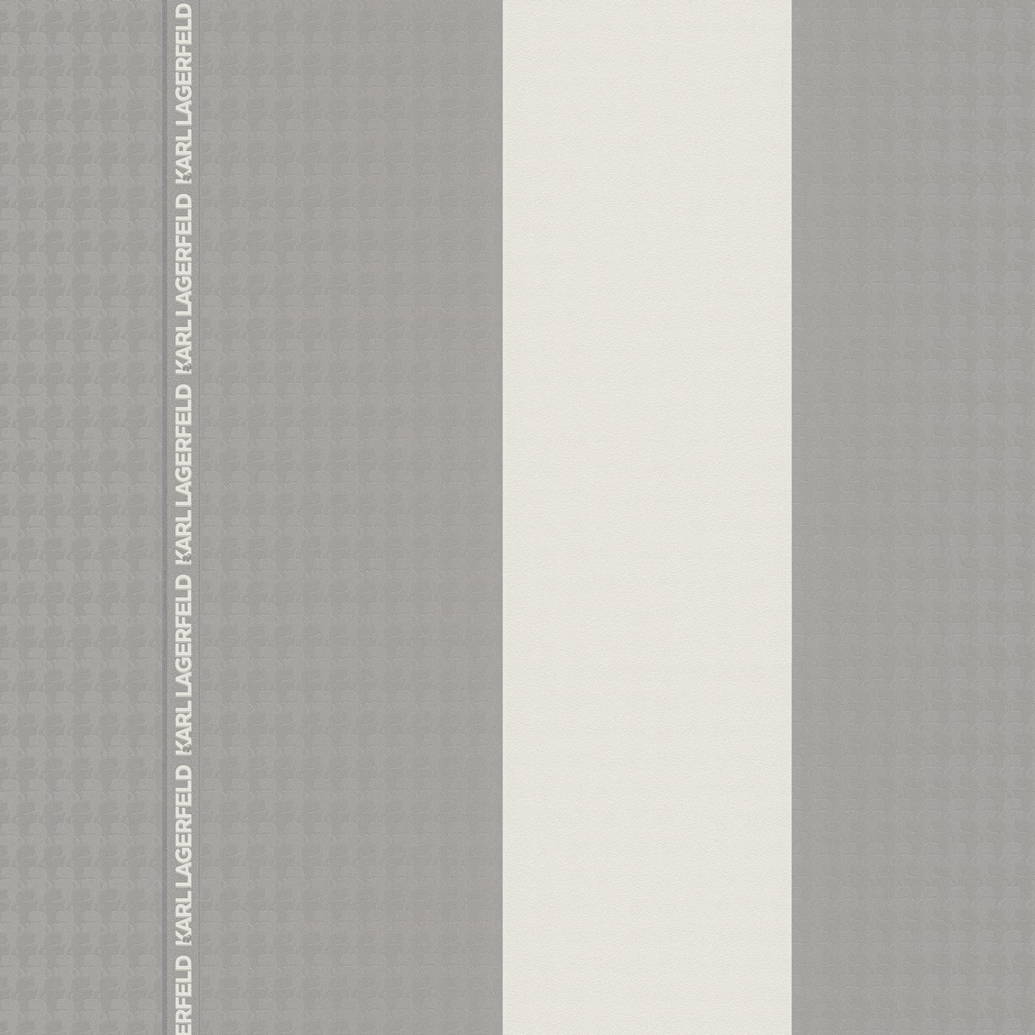 A.S. Creation | Karl Lagerfeld | 378485 | Vliestapete | Streifenoptik | 0.53 x 10.05 m | Grau