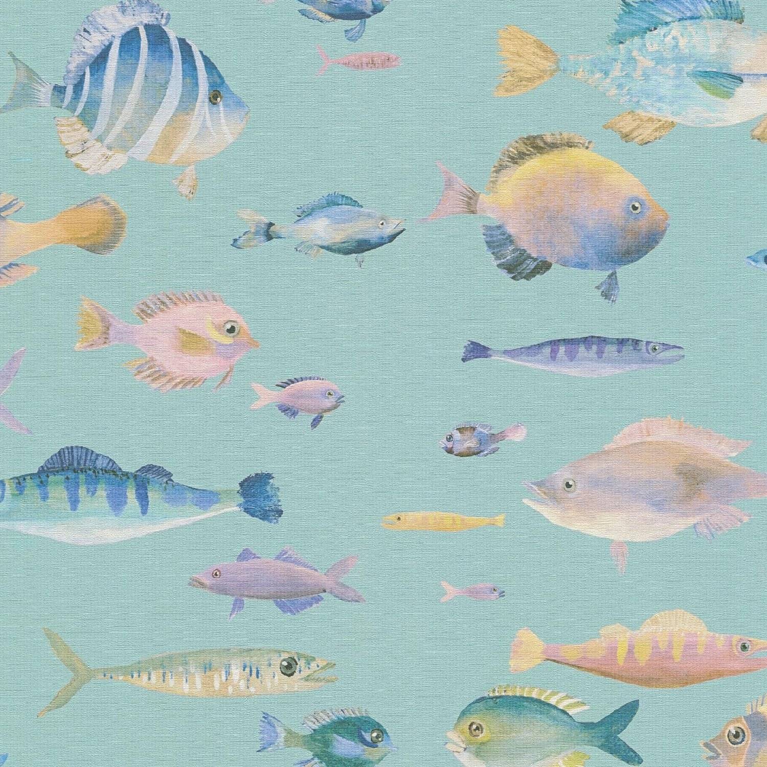 Vliestapete 396963 Blau Bunt Tiere PintWalls II A.S. Creation