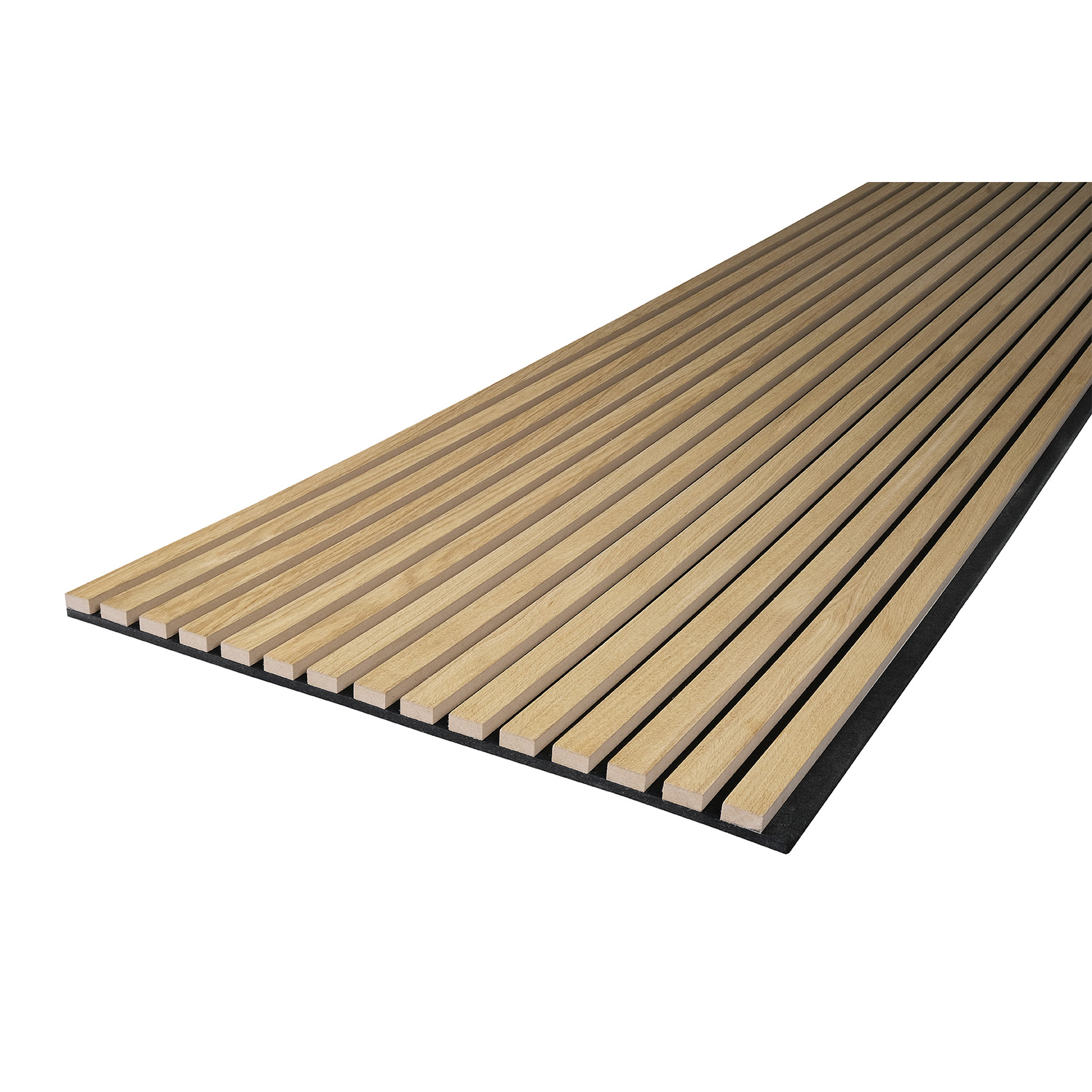 Kosche Akustik Wandpaneel 2400 x 561 x 19 mm | Eiche Natur furniert MDF Akustik 3D Paneele