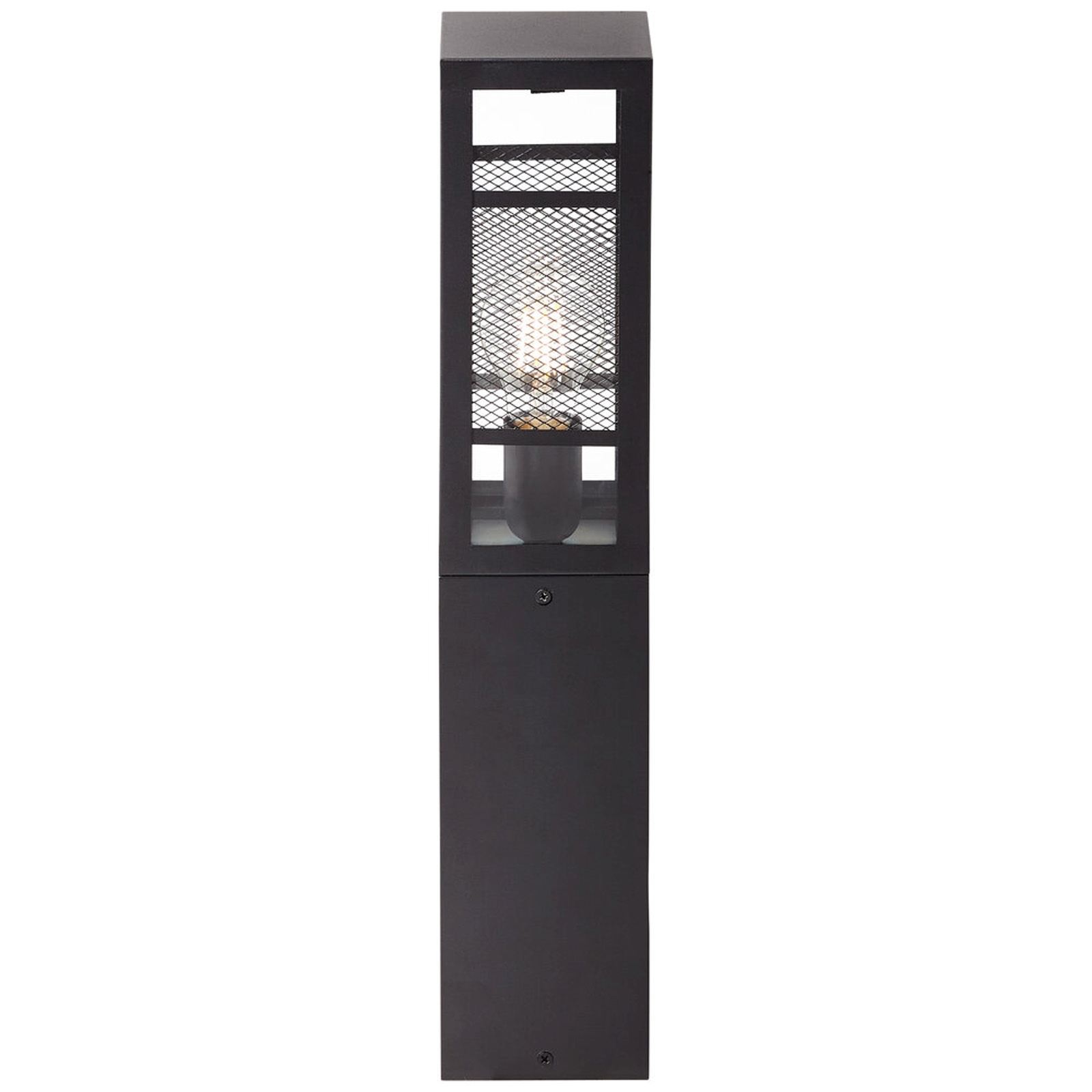 Stehleuchte 50 x 10 x 10 cm Schwarz Metall Stehlampe Eckig Modern Harmonisch