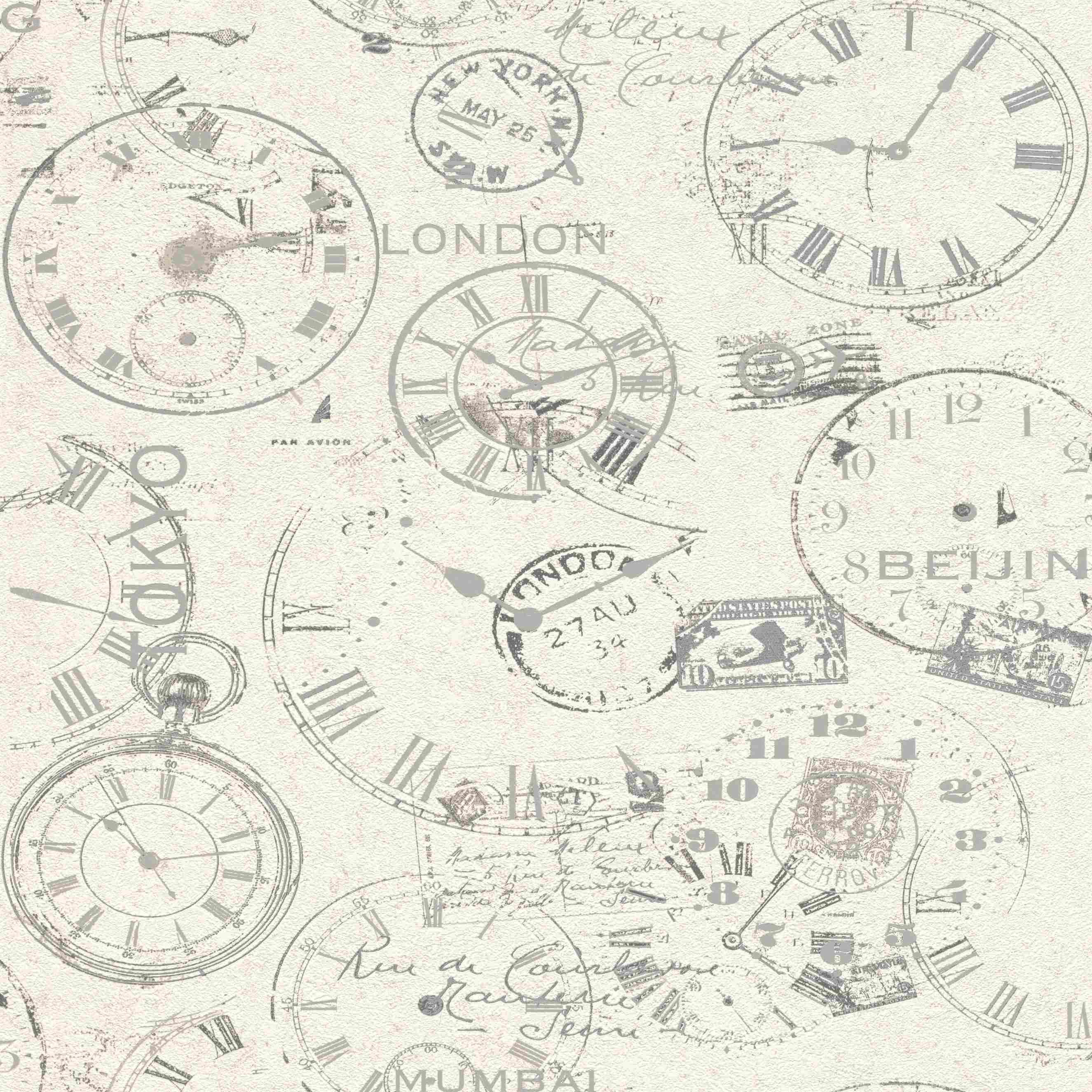 Rasch | Andy Wand | 649208 | Vliestapete | Vintage | Retro | 0.53 x 10.05 m | Creme