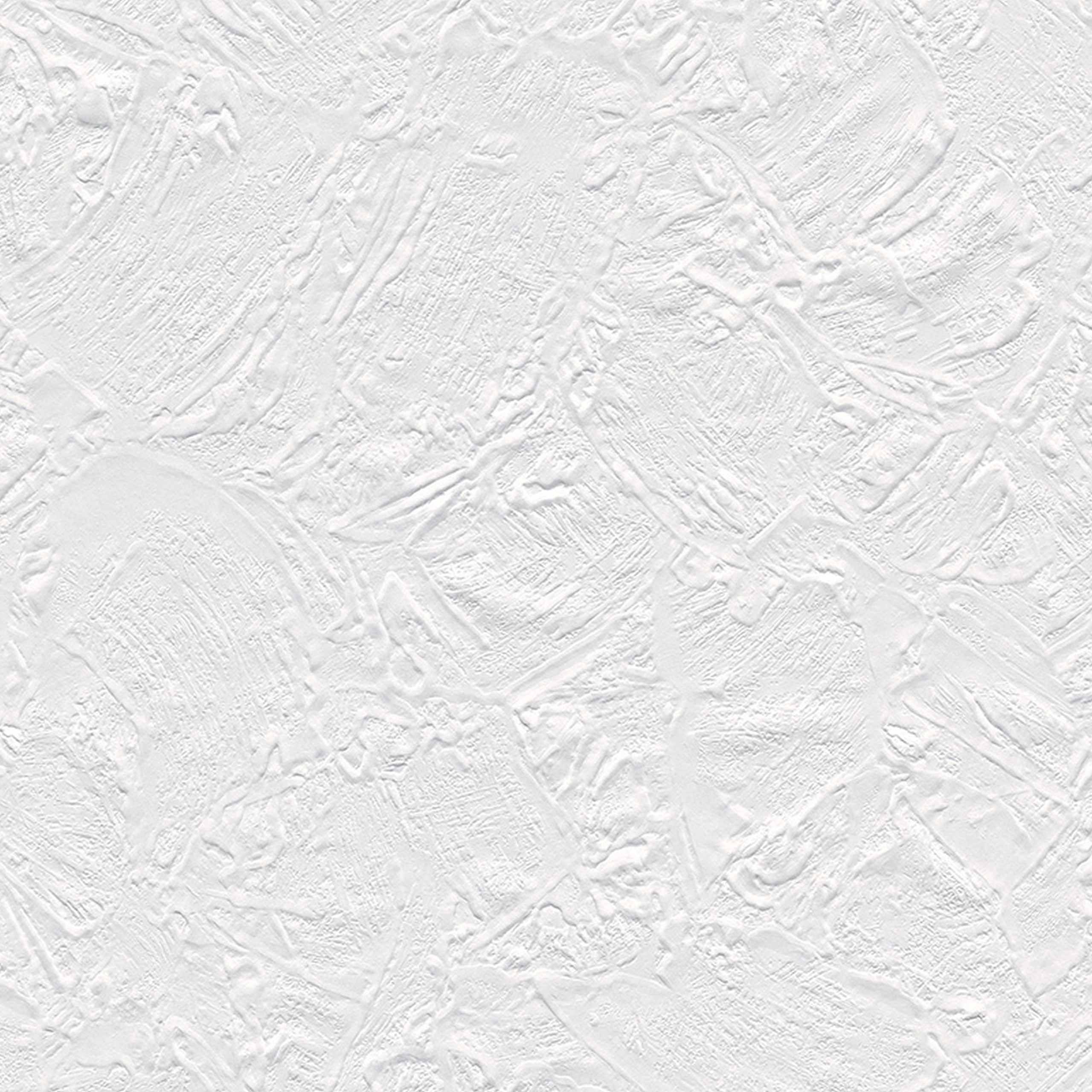A.S. Creation | Meistervlies | 141415 | Vliestapete Überstreichbar | Putz | 0.53 x 10.05 m | Weiß