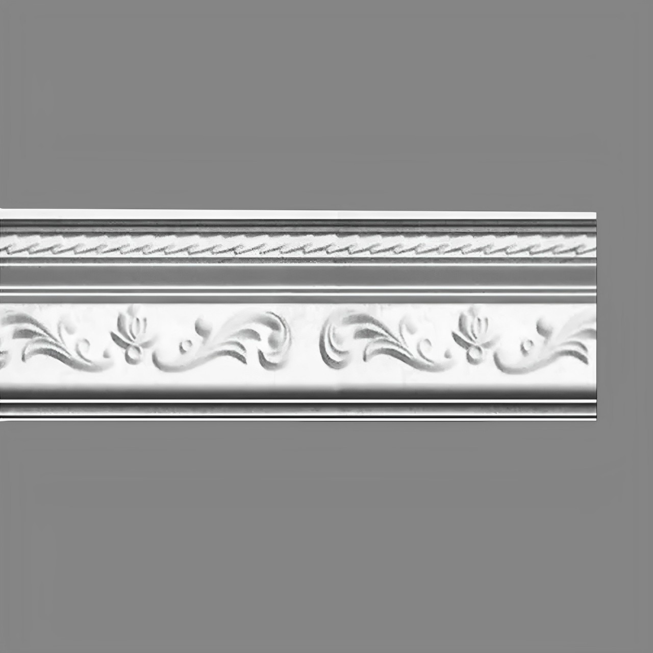 PROVISTON | Gipsleiste Erfurt | Echter Gipsstuck | 80 x 100 x 1090 mm | Stuckleisten aus Gips
