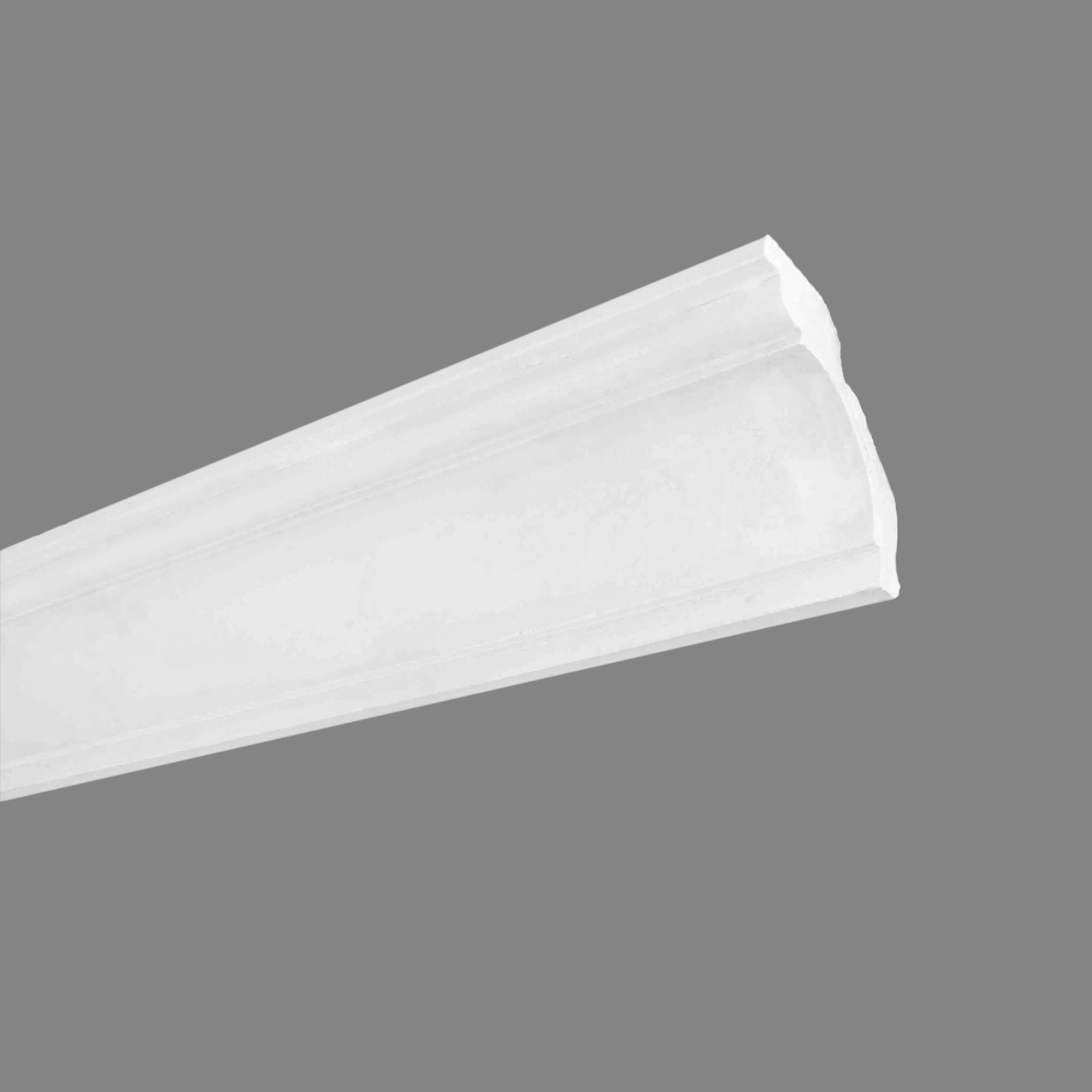 PROVISTON | Gipsleiste "ES-17" | Echter Gipsstuck | 90 x 90 x 1200 mm | Stuckleiste aus Gips