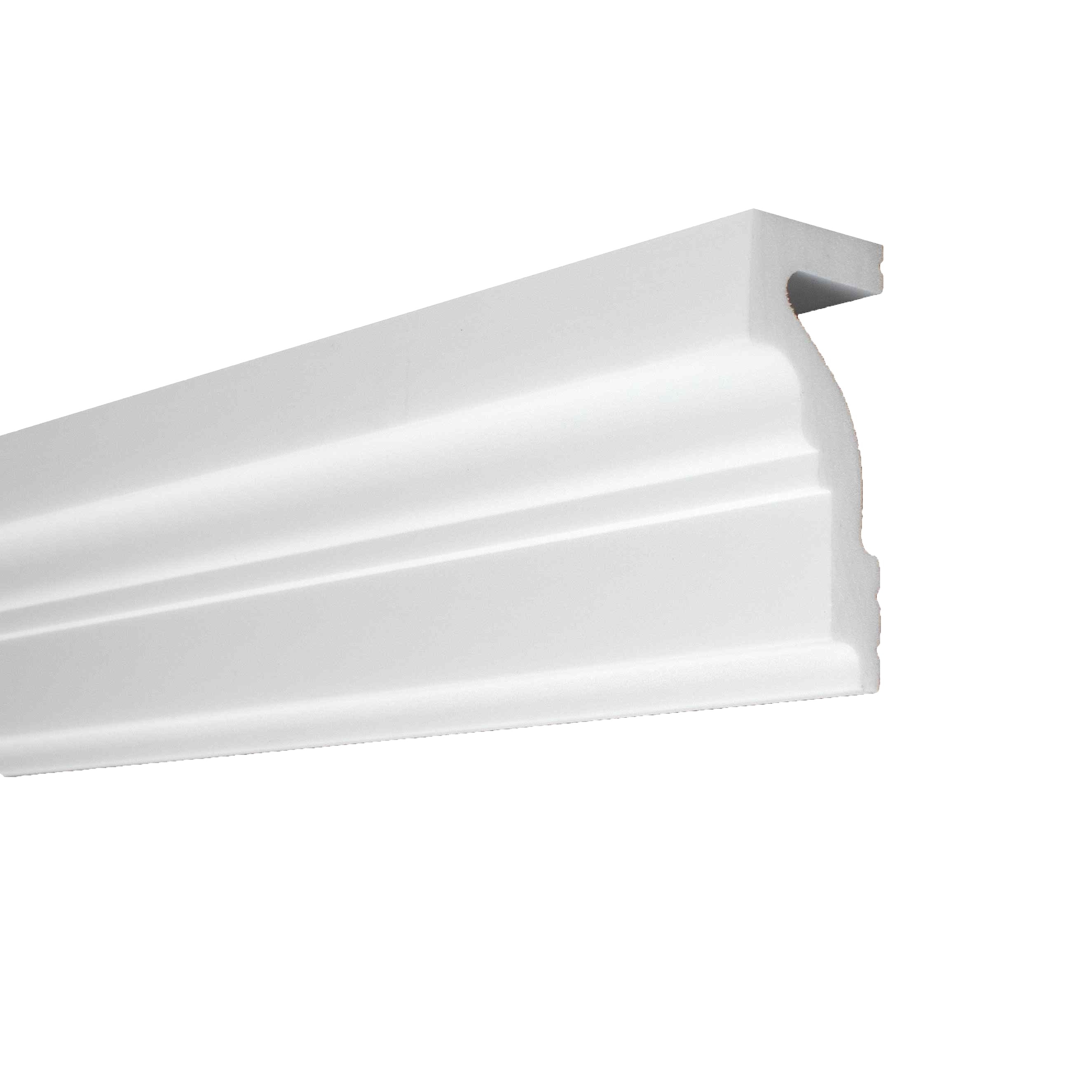 NMC Zierleiste | WL4 WALLSTYL Wandleiste 40 x 100 x 2000 mm | Polystyrol Weiß
