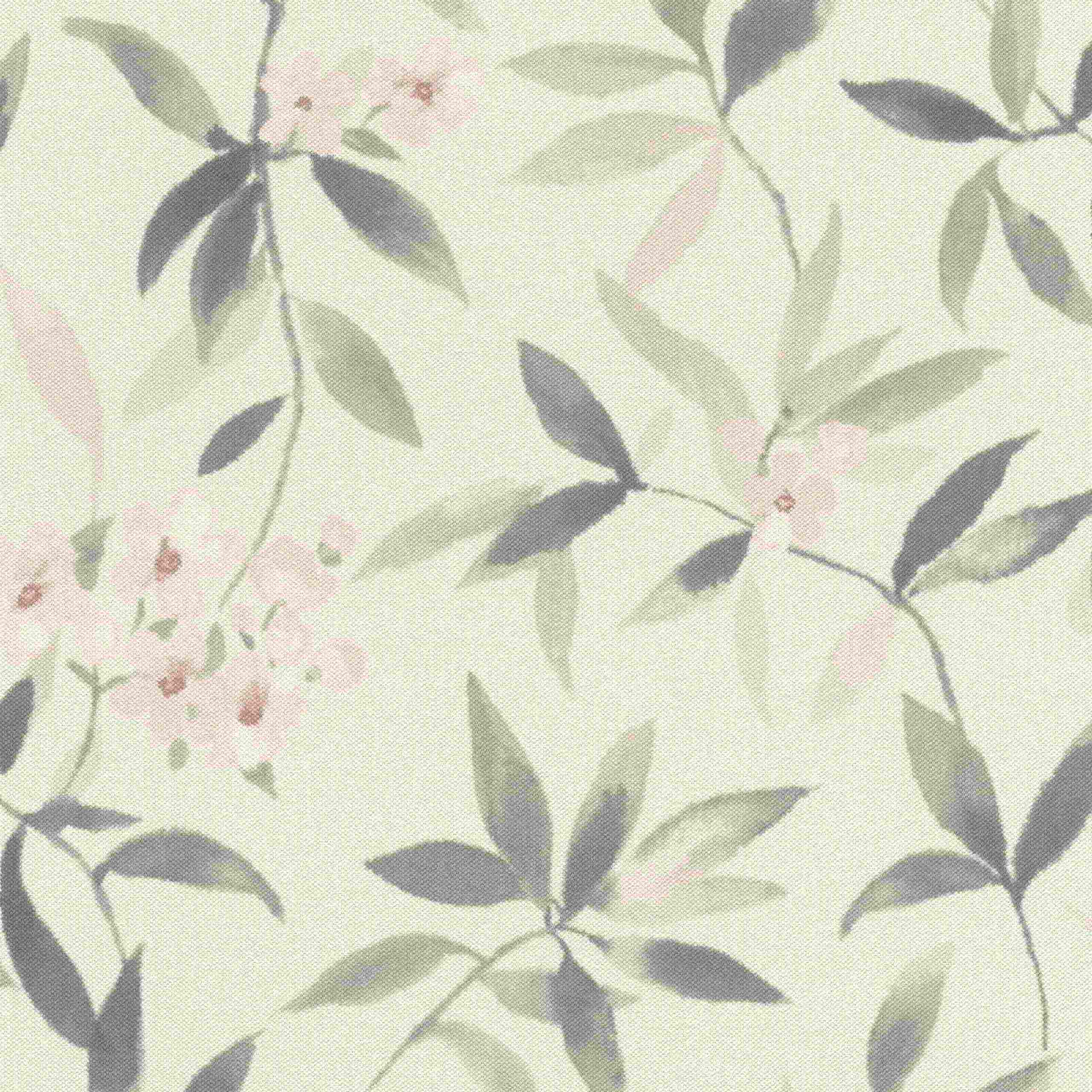 Rasch | Poetry | 424904 | Vliestapete | Blumenoptik | 0.53 x 10.05 m | Creme