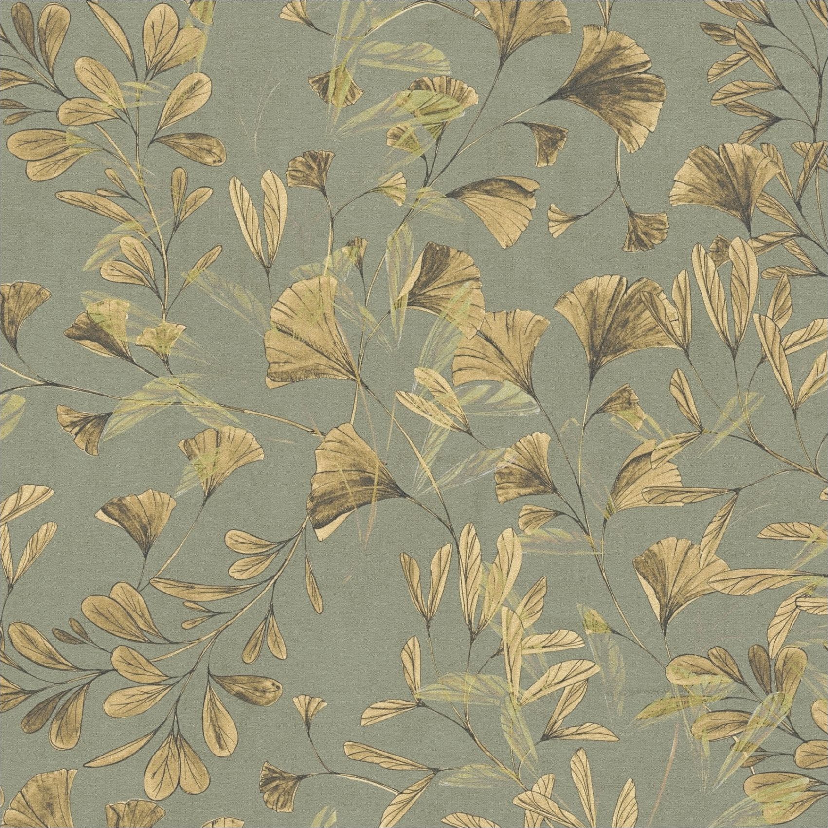 Vliestapete 782231 Mustertapete Braun Gelb Muster Motive Floral Anna D Andrea A.S. Création