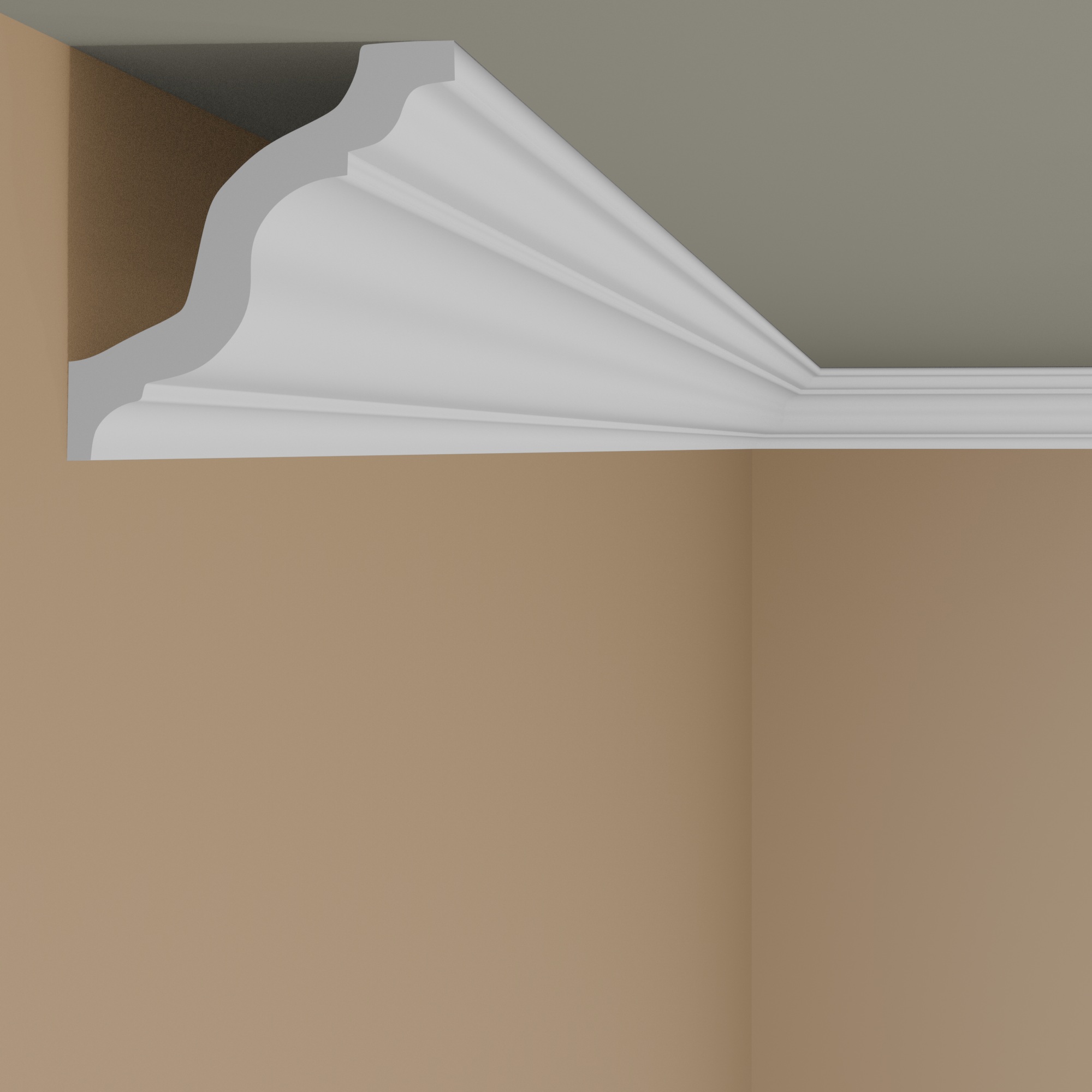 NMC Stuckleiste GR NOMASTYL 80 x 85 x 2000 mm Polystyrol weiß Deckenleiste