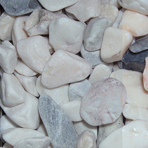 Havanna 20 - 40 mm Granit| Zierkies Getrommelt Gartengestaltung Weiß Garten Deko GSH