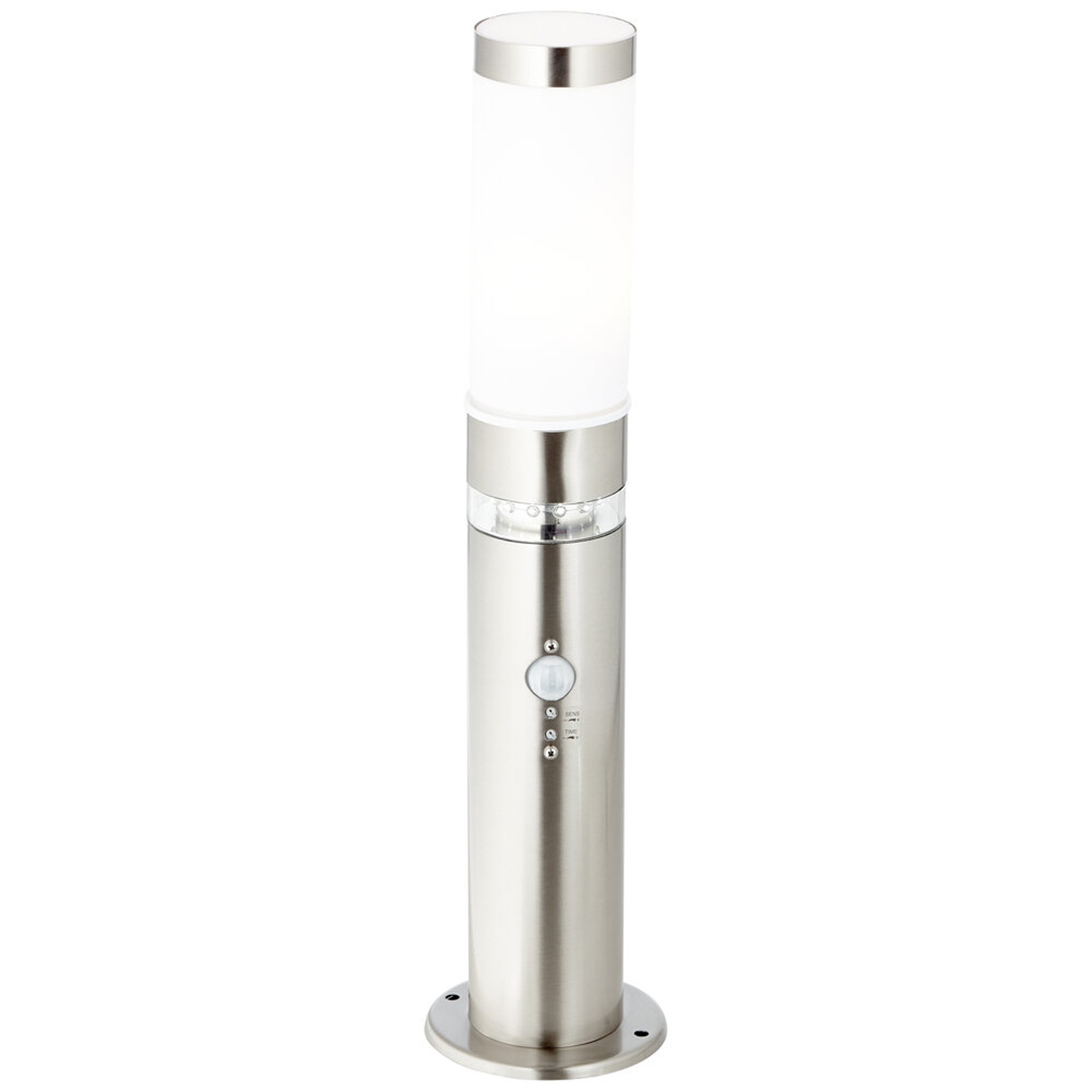 LED Stehleuchte 50 x 11.9 cm Metallic Kunststoff Stehlampe Zylindrisch Lichtfarbe: Neutralweiß