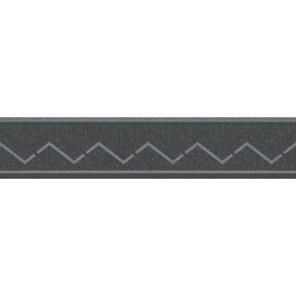 A.S. Creation | Only Borders 11 | 384423 | Vliesbordüre | Geometrisch | 5.00 x 0.13 m | Schwarz