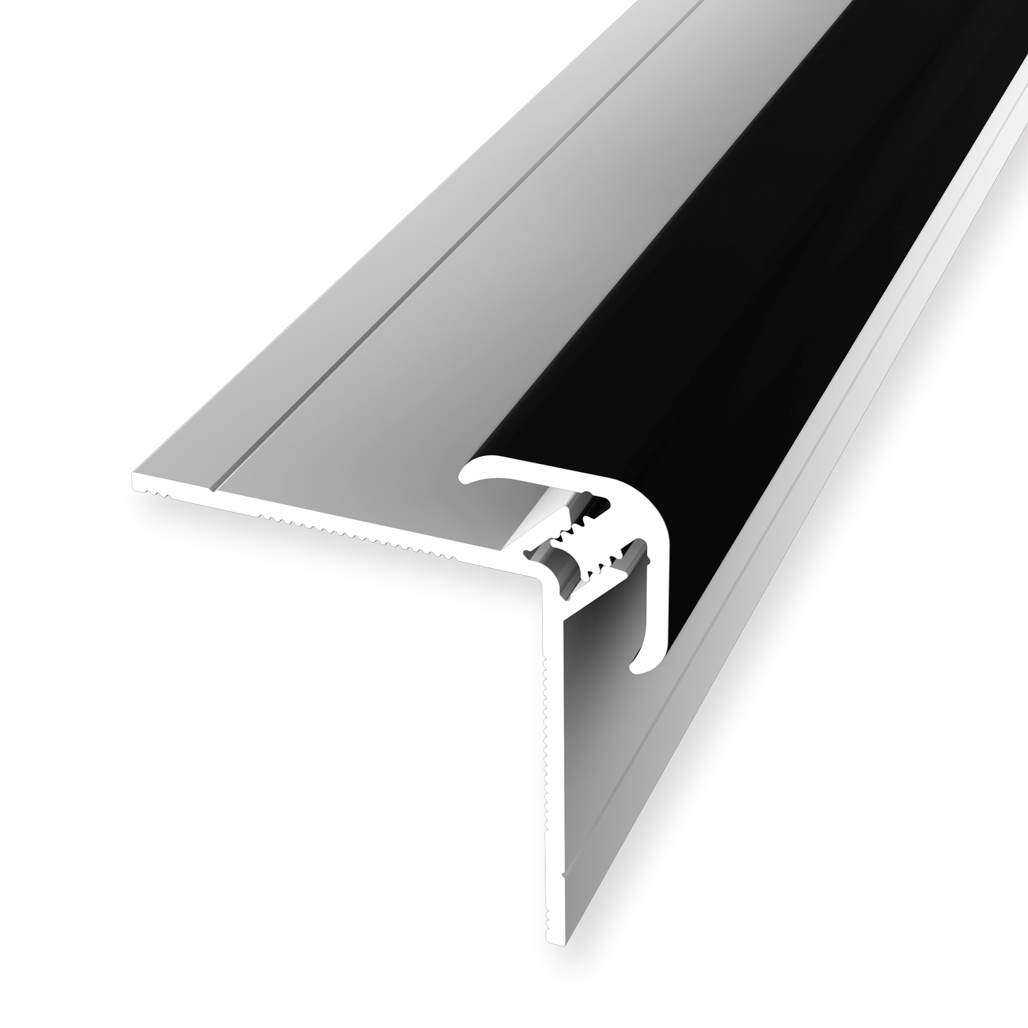 Wandprofil 34 x 34 x 2600 mm Einfasshöhe 3 - 5 mm Aluminium Clip-Aussenecke Glatt Küberit