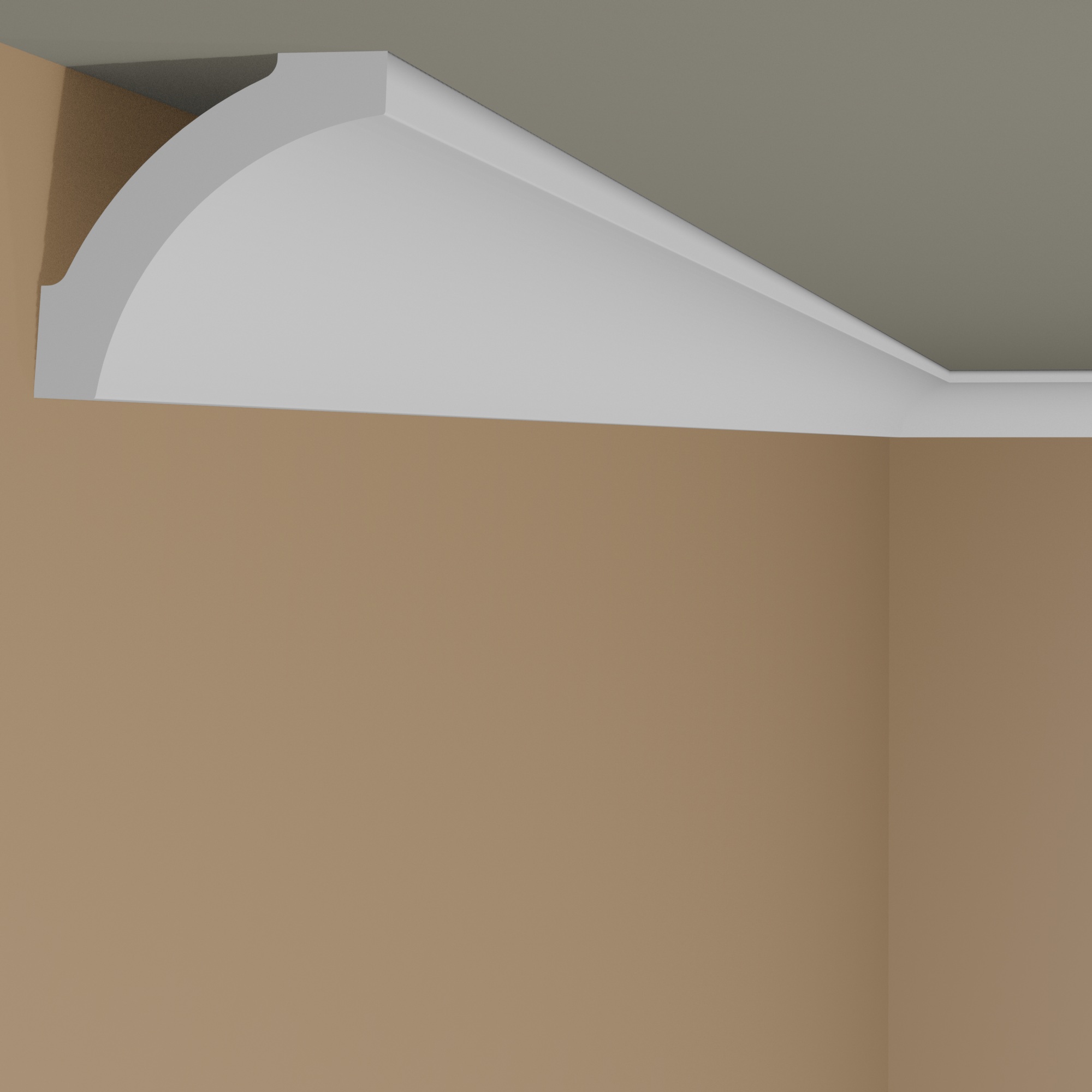 NMC Stuckleiste B2 NOMASTYL Polystyrol 35 x 35 x 2000 mm Weiß Deckenleiste