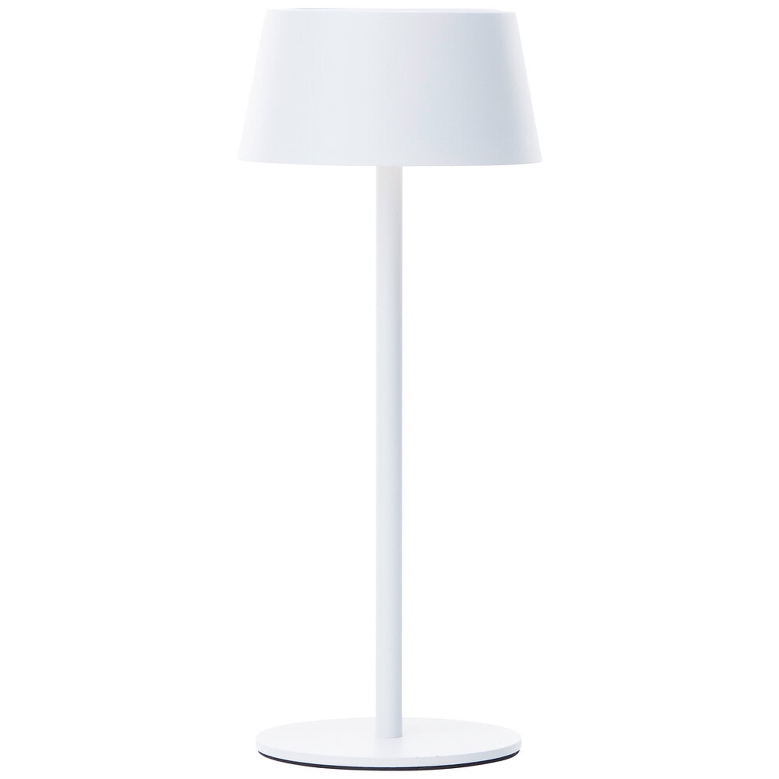 LED Tischleuchte cm Weiss Metall Tischlampe Modern Basic Lichtfarbe: Warmweiß Harmonisch