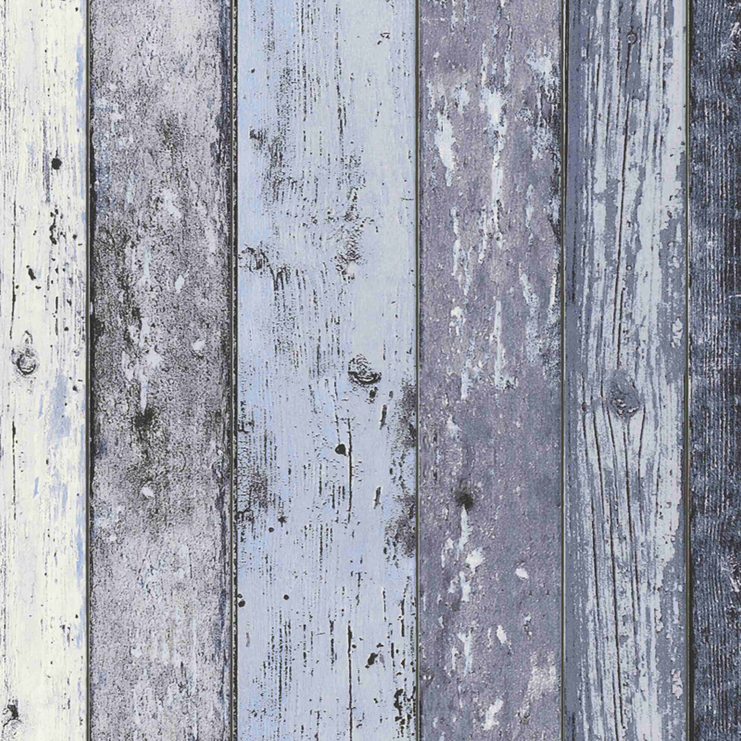 A.S. Creation | Surf & Sail | 855060 | Vliestapete | Holzoptik | 0.53 x 10.05 m | Blau