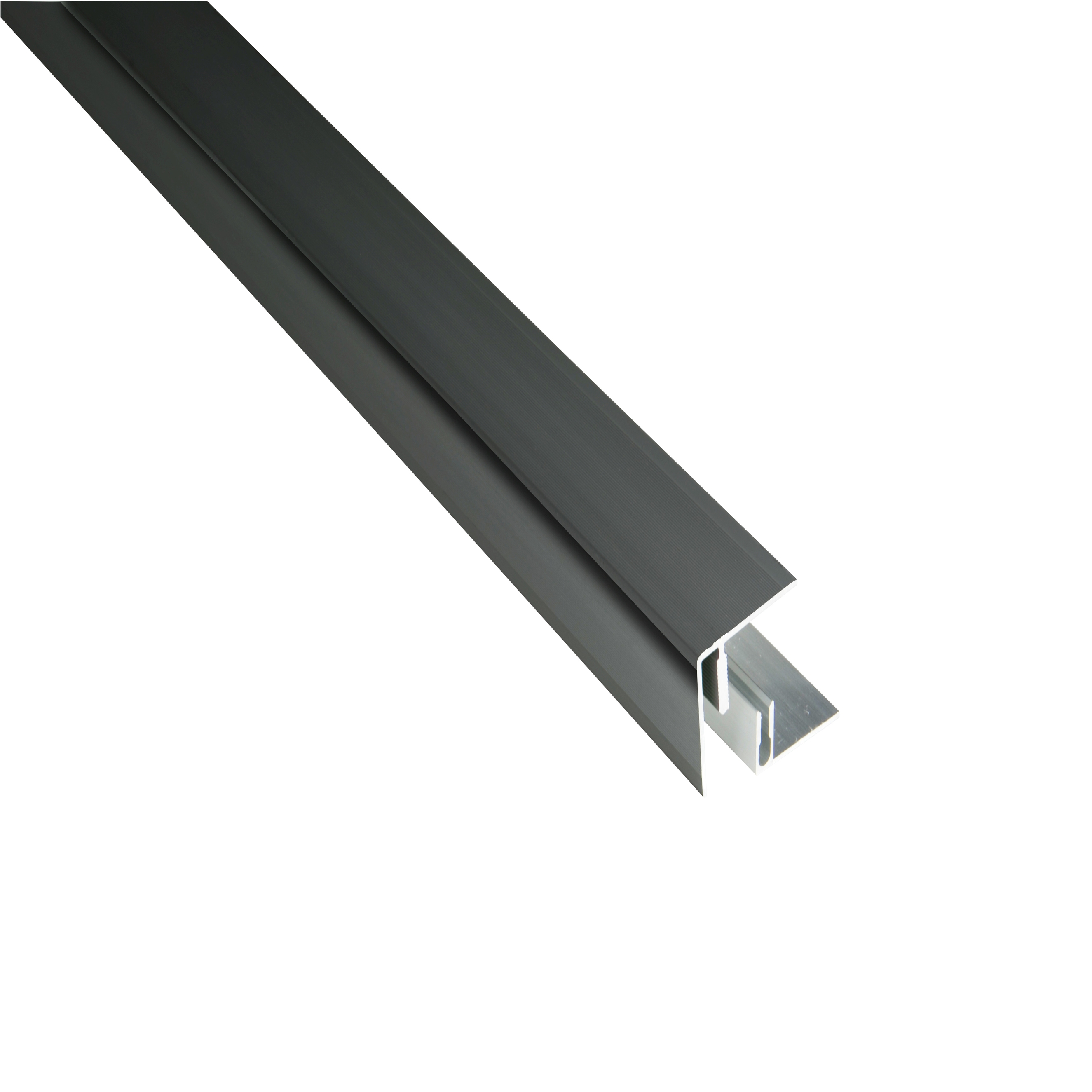 ALU Seitenabschluss für Alu UK inkl. ALU Befestigungsprofil für Terrassendielen Kovalex