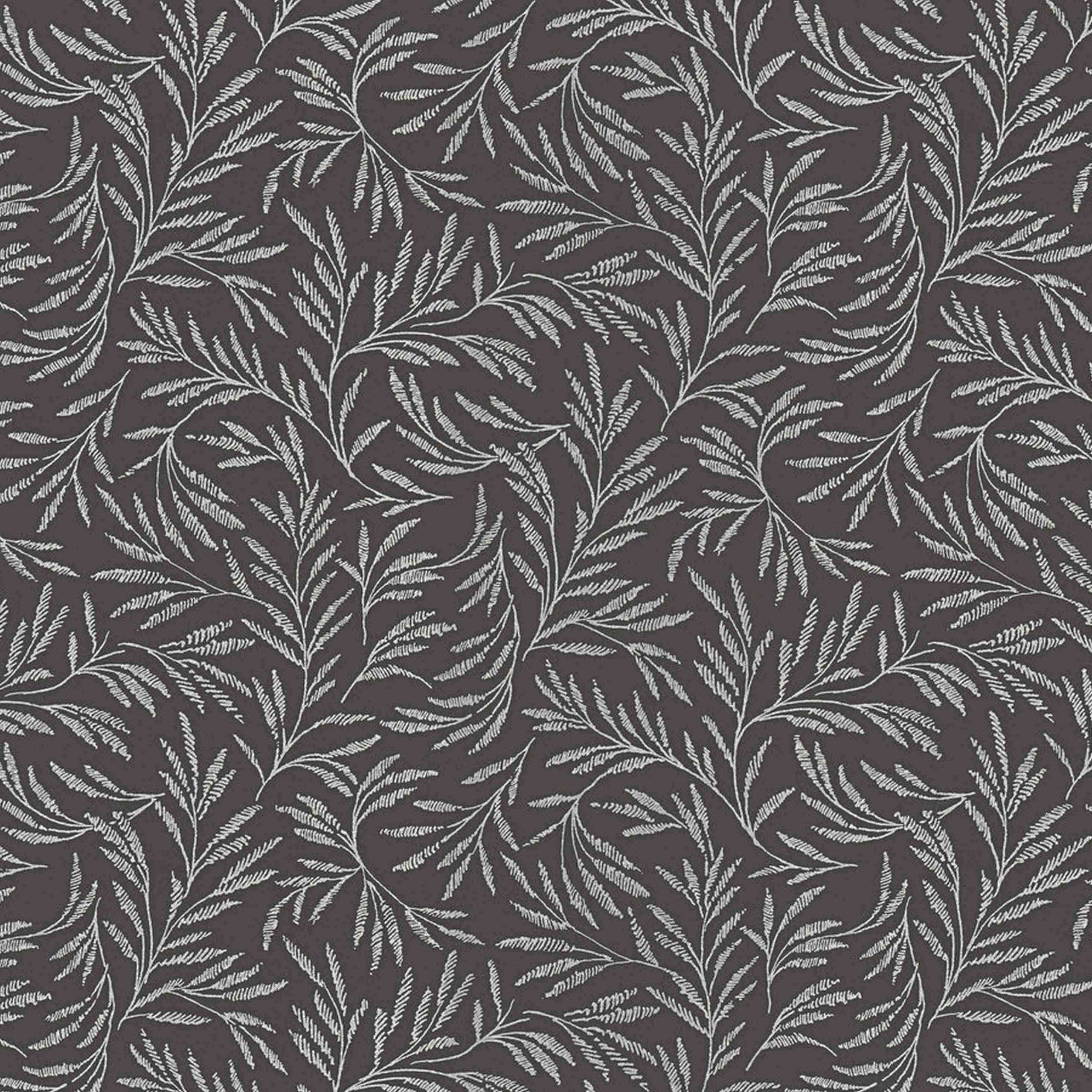 A.S. Creation | Alpha | 333265 | Vliestapete | Blumenoptik | 0.53 x 10.05 m | Schwarz