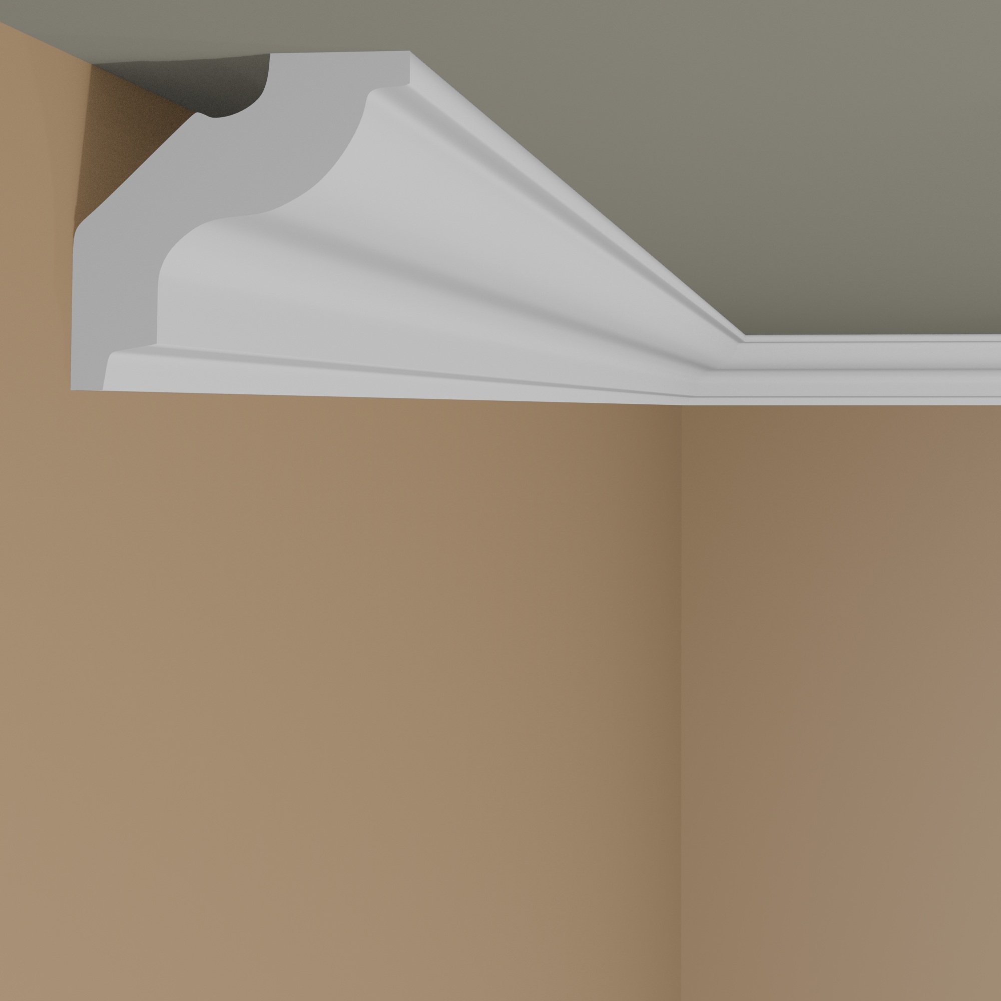 Marbet Stuckleiste "E-22" Styropor Deckenleiste 30 x 30 x 2000 mm Polystyrol Leiste Weiß