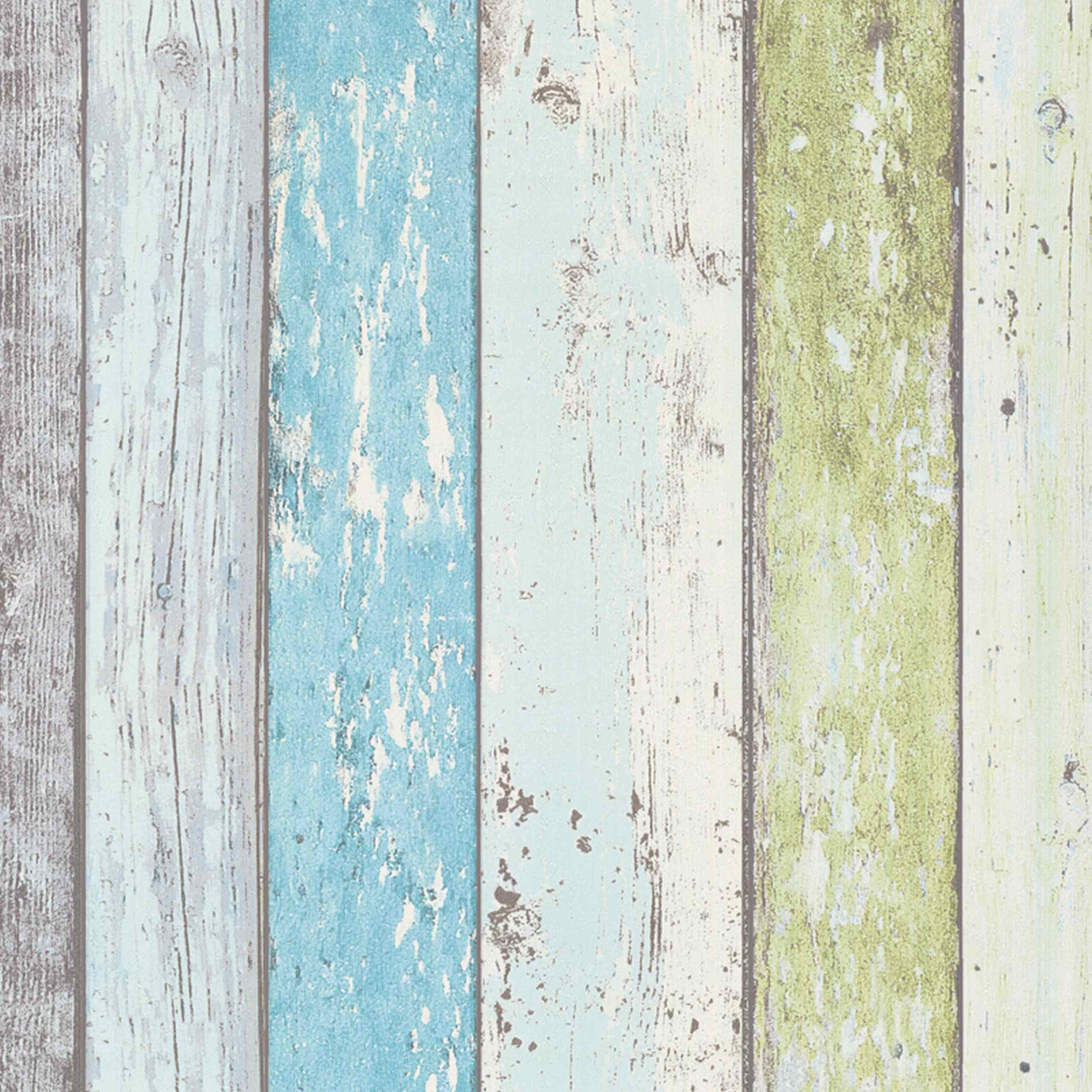 A.S. Creation | Surf & Sail | 855077 | Vliestapete | Holzoptik | 0.53 x 10.05 m | Blau