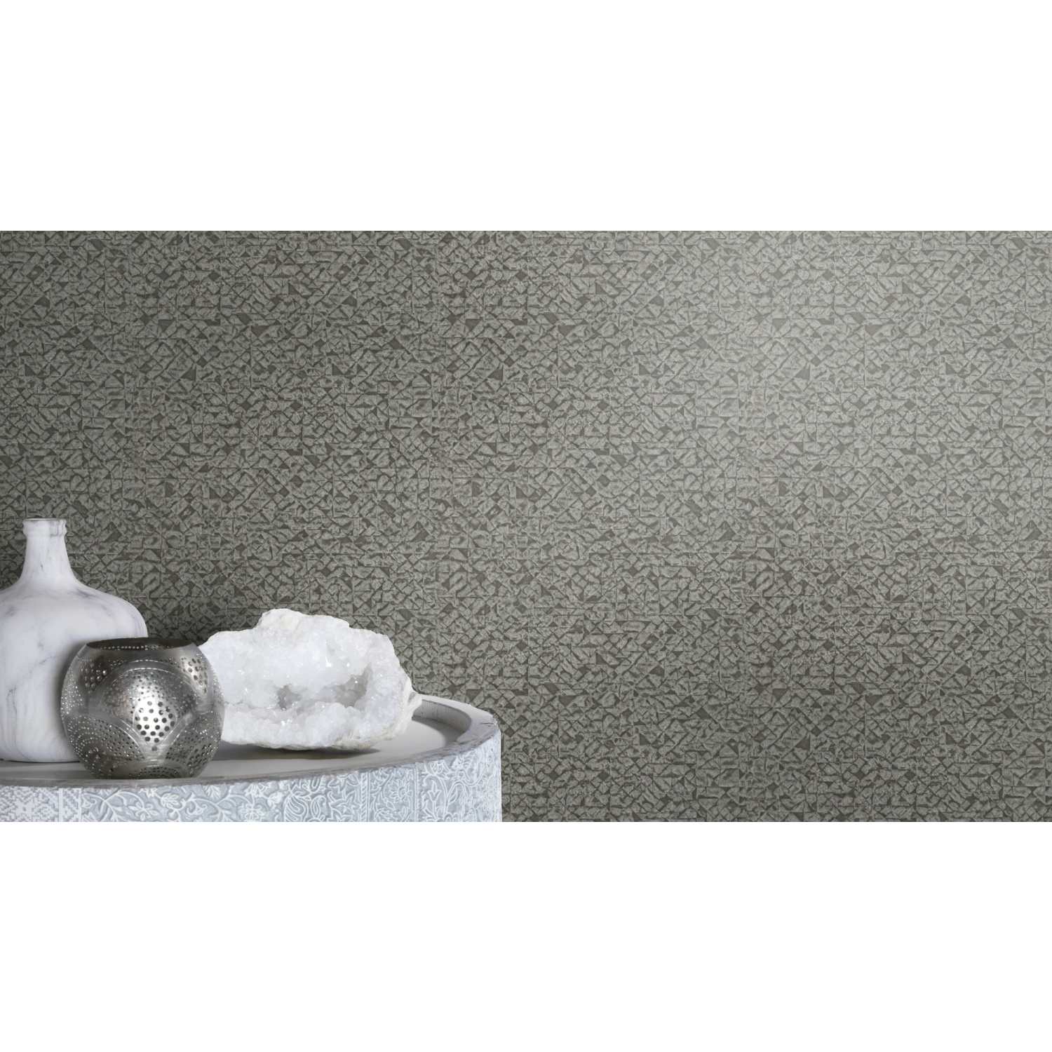 Rasch | Kalahari | 704358 | Vliestapete | Muster & Motive | 0.53 x 10.05 m | Grau
