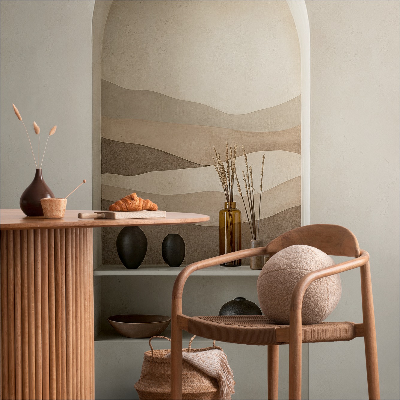 Fototapete 791446 Beige 3D Skandinavisch CosmoLiving by Cosmopolitan A.S. Creation