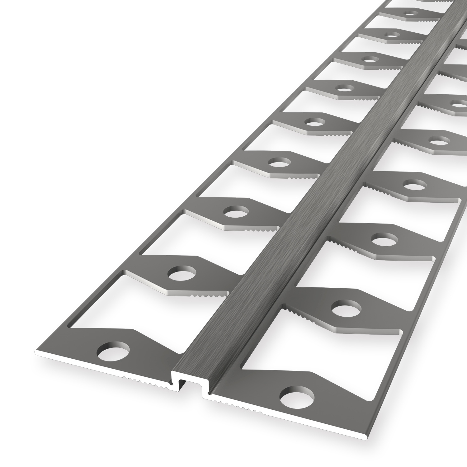 Verbindungsprofil 4 x 4 x 2700 mm Einfasshöhe 2 mm Aluminium Wandprofil Glatt Küberit