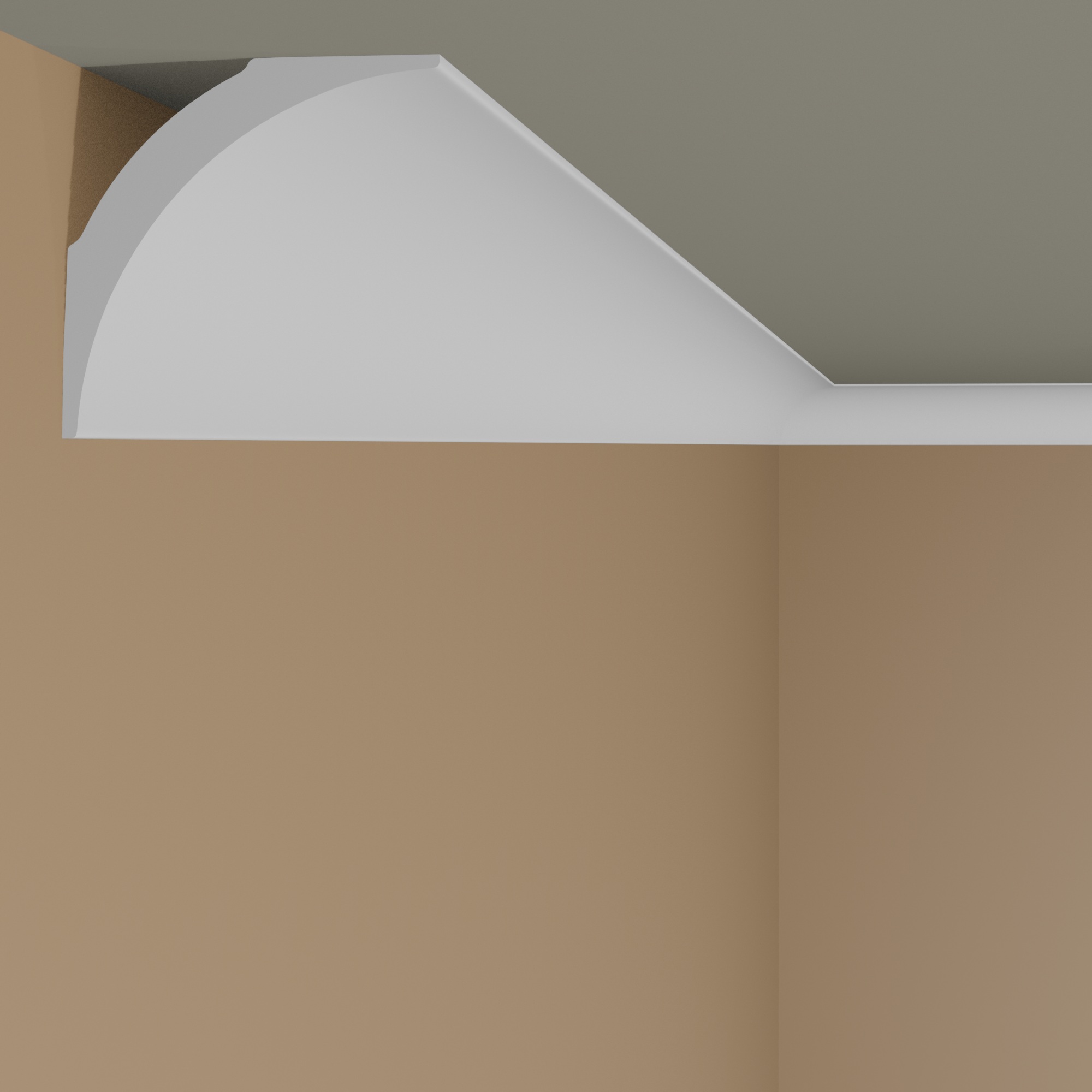 NMC Stuckleiste NE3 NOMASTYL Polystyrol 82 x 82 x 2000 mm Weiß Deckenleiste