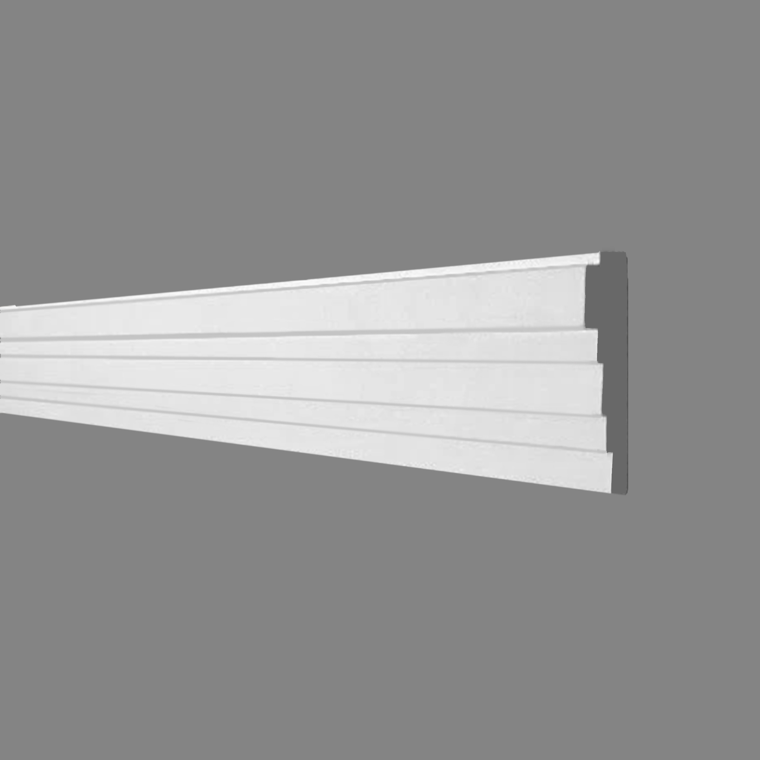 PROVISTON | Gipsleiste Ulm | Echter Gipsstuck | 18 x 73 x 1075 mm | Stuckleisten aus Gips