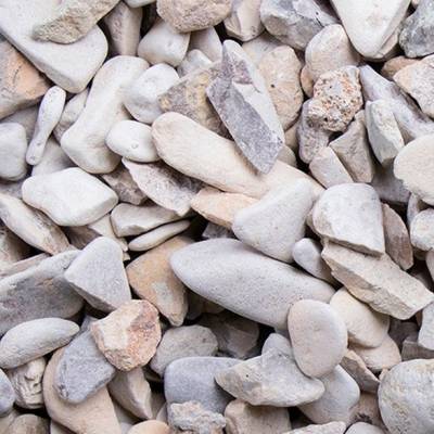 Begakies Zierkies Quarz Gartengestaltung Kies Beige Grau