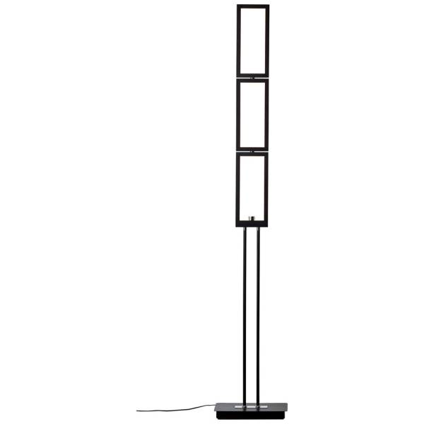 LED Stehleuchte 150 x 15 x 27 cm Schwarz Kunststoff Stehlampe Modern Lichtfarbe: Warmweiß dimmbar LED Stehleuchte 150 x 15 x 27 cm Schwarz Kunststoff Stehlampe Modern Lichtfarbe: Warmweiß dimmbar