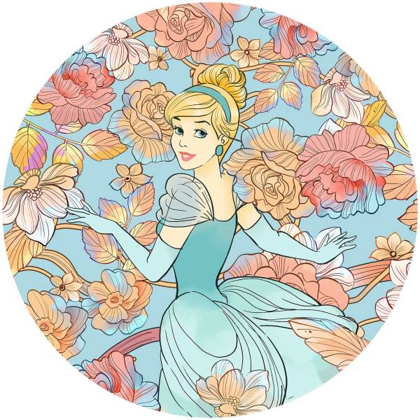 Komar Fototapete Disney Dot Cinderella Pastel Dreams 125 x 125 cm Vlies Selbstklebend Prinzessin Komar Fototapete Disney Dot Cinderella Pastel Dreams 125 x 125 cm Vlies Selbstklebend Prinzessin