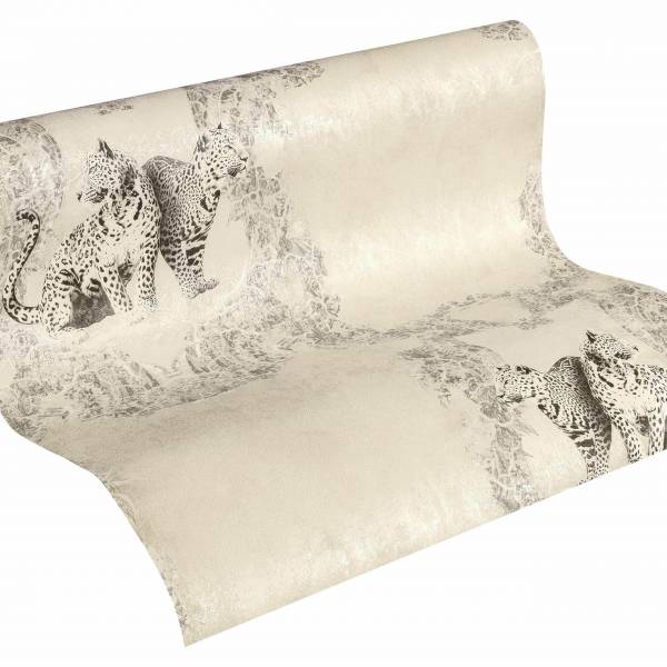 A.S. Creation | Hermitage 10 | 335431 | Vliestapete | Vintage | Retro | 0.53 x 10.05 m | Grau