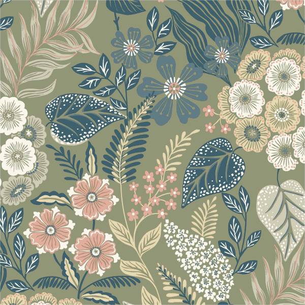 Vliestapete A76603 Blumen / Floral 0.53 x 10.05 m KARUNA Grandeco Vliestapete A76603 Blumen / Floral 0.53 x 10.05 m KARUNA Grandeco