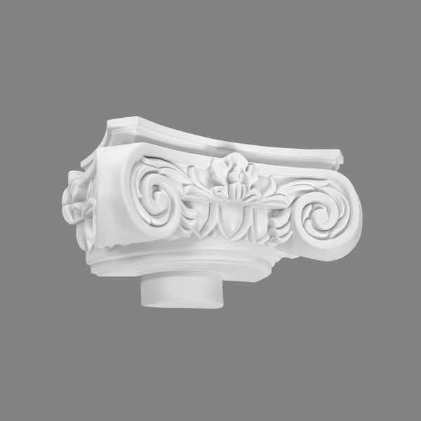 Mardom Halbkapitell C1002-1H Profoam 360 x 180 x 130 mm Weiß für Halbsäule und Fußteil