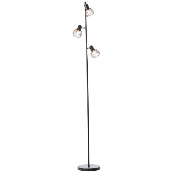 Stehleuchte 162 x 26 x 28 cm Schwarz Metall Stehlampe Skandi Retro Harmonisch Stehleuchte 162 x 26 x 28 cm Schwarz Metall Stehlampe Skandi Retro Harmonisch