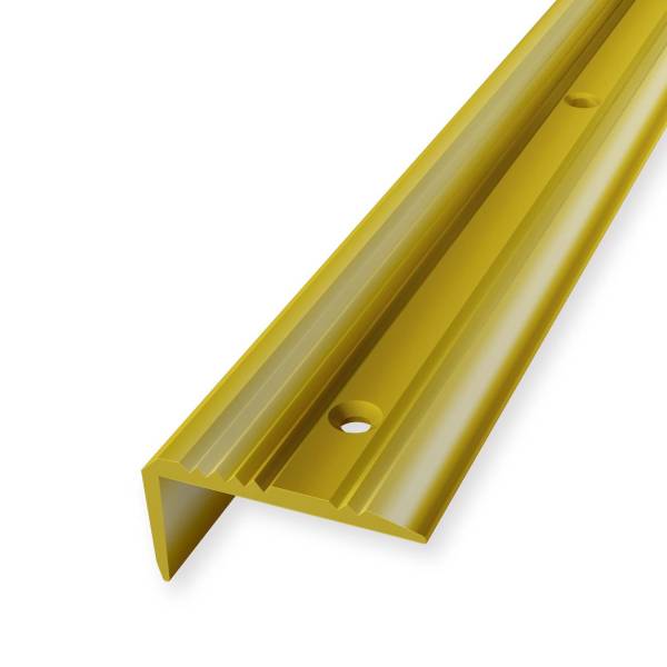Treppenprofil 23 x 43 x 2500 mm Messing Poliert Treppenkantenprofil Winkelprofil Geriffelt Küberit Treppenprofil 23 x 43 x 2500 mm Messing Poliert Treppenkantenprofil Winkelprofil Geriffelt Küberit