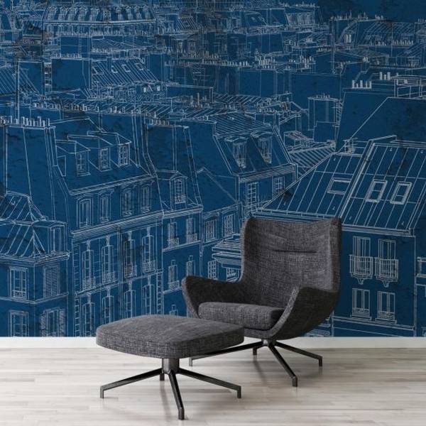 A.S. Creation | Atelier 47 | DD117350 | Fototapete | Vlies | 400 x 270 cm | Paris | Blau