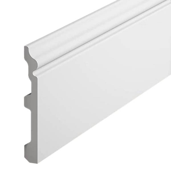 MDF Moderne Plint 120x18 RAL 9010 Zuiver Wit 16034 | 6043